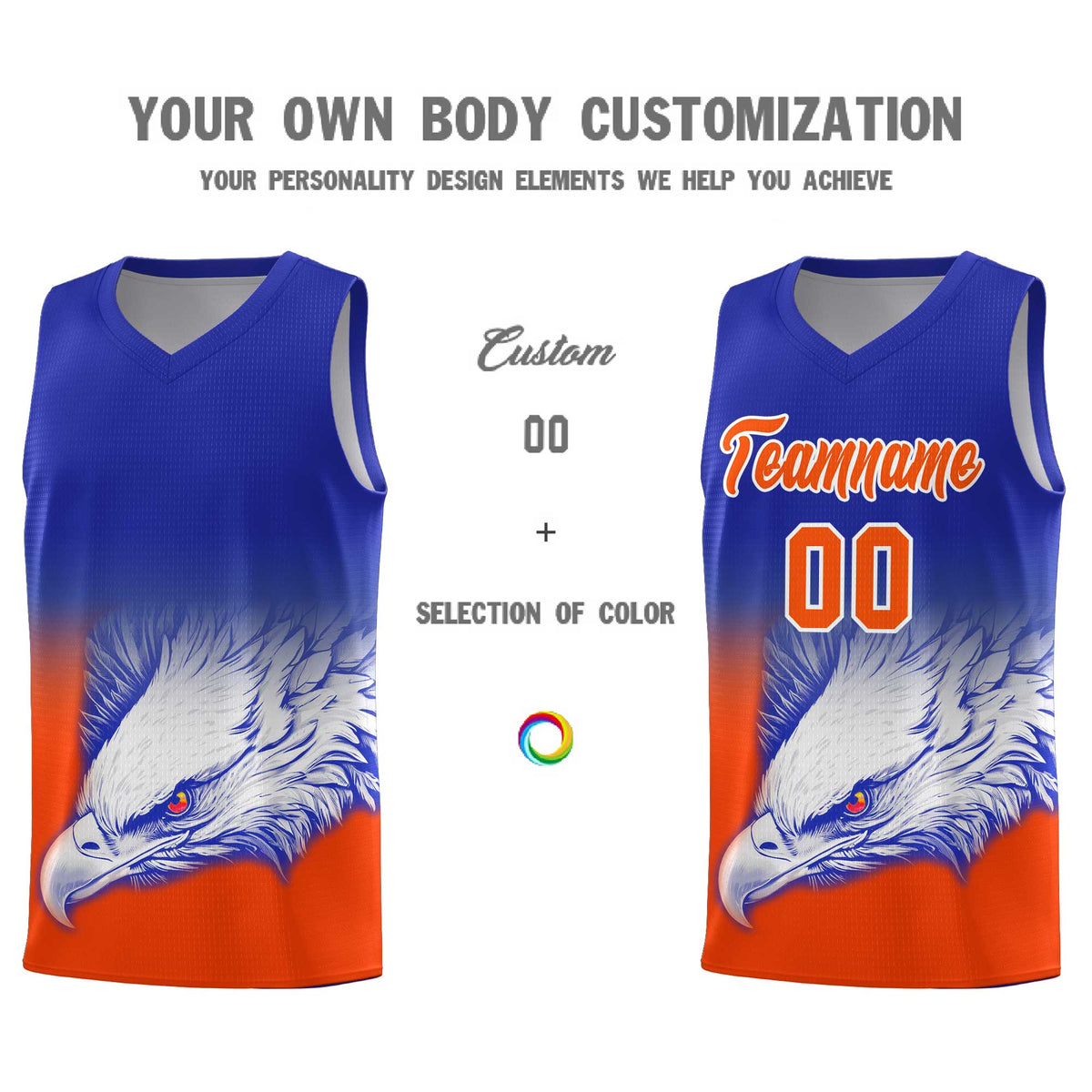 Custom Red Navy Basketball Kits with Eagle Pattern