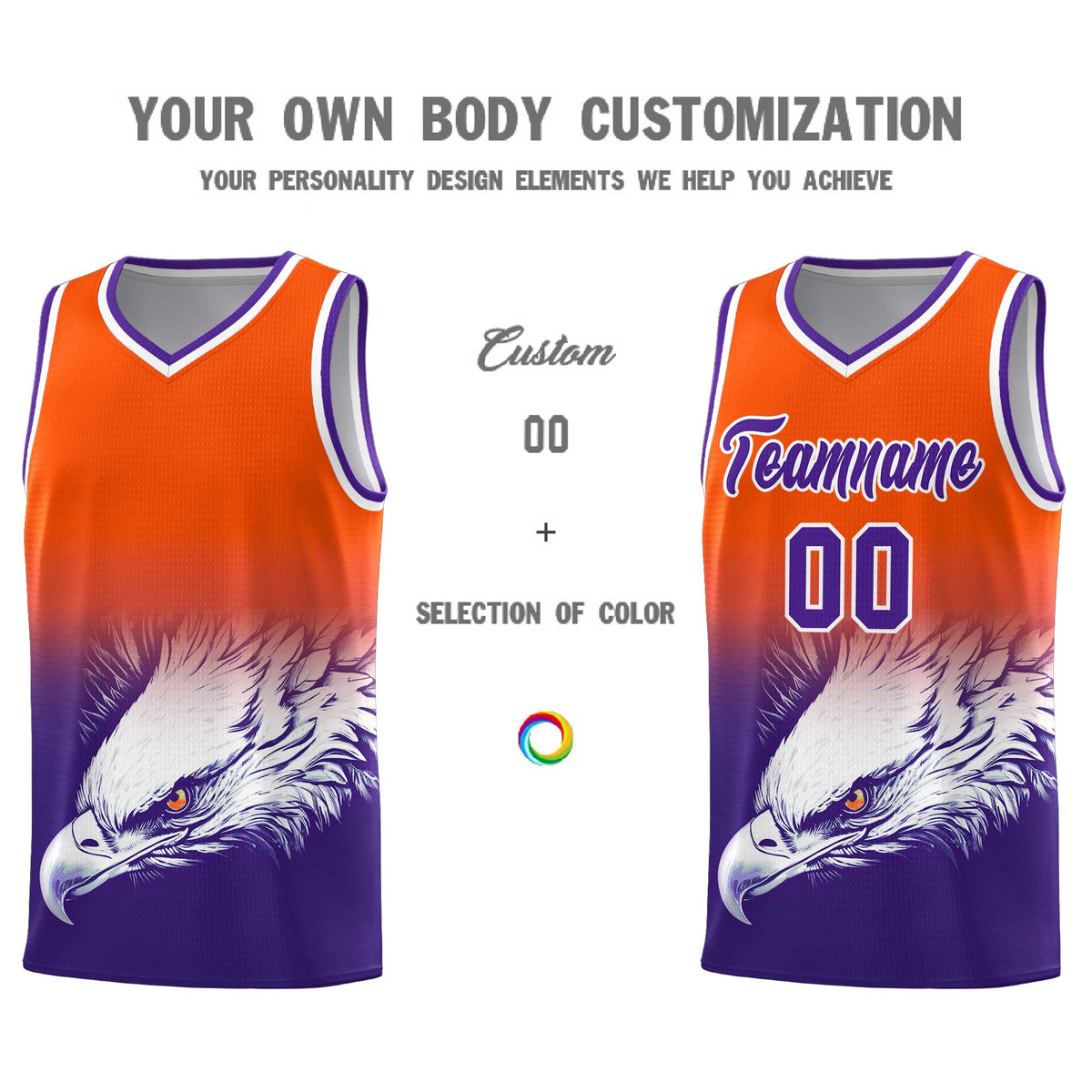 Custom Black Pink Basketball Kits with Eagle Pattern