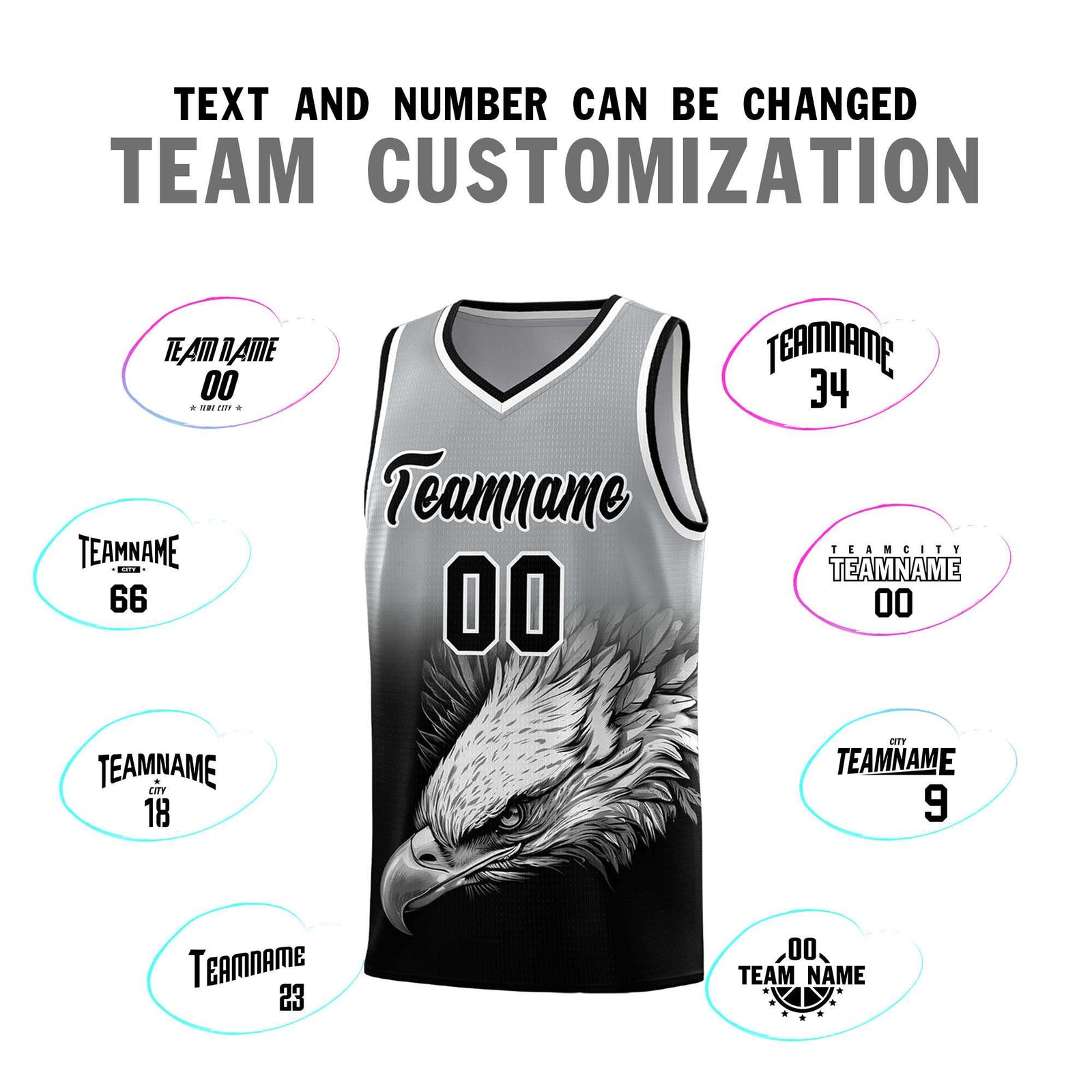 Custom Black Midnight Green Basketball Kits with Eagle Pattern