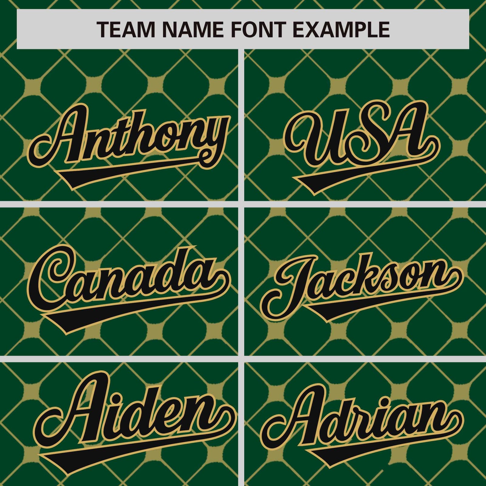 Custom Green-Old Gold Plaid Design Authentic Baseball Jersey