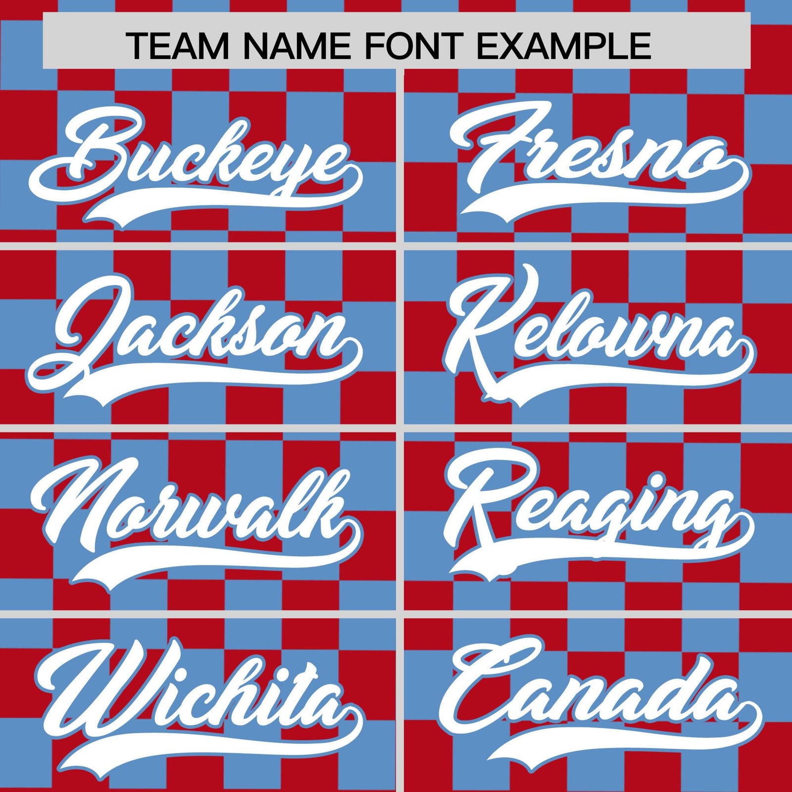 Custom Red Light Blue Personalized Plaid Fashion Design Authentic Baseball Jersey