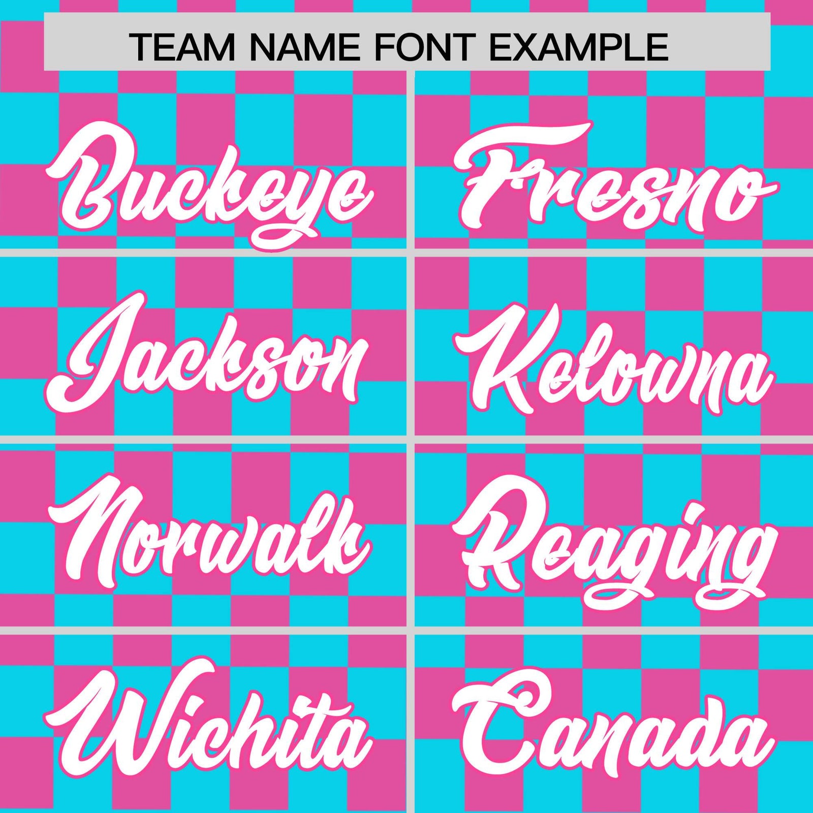 Custom Sky Blue Pink Personalized Plaid Fashion Design Authentic Baseball Jersey