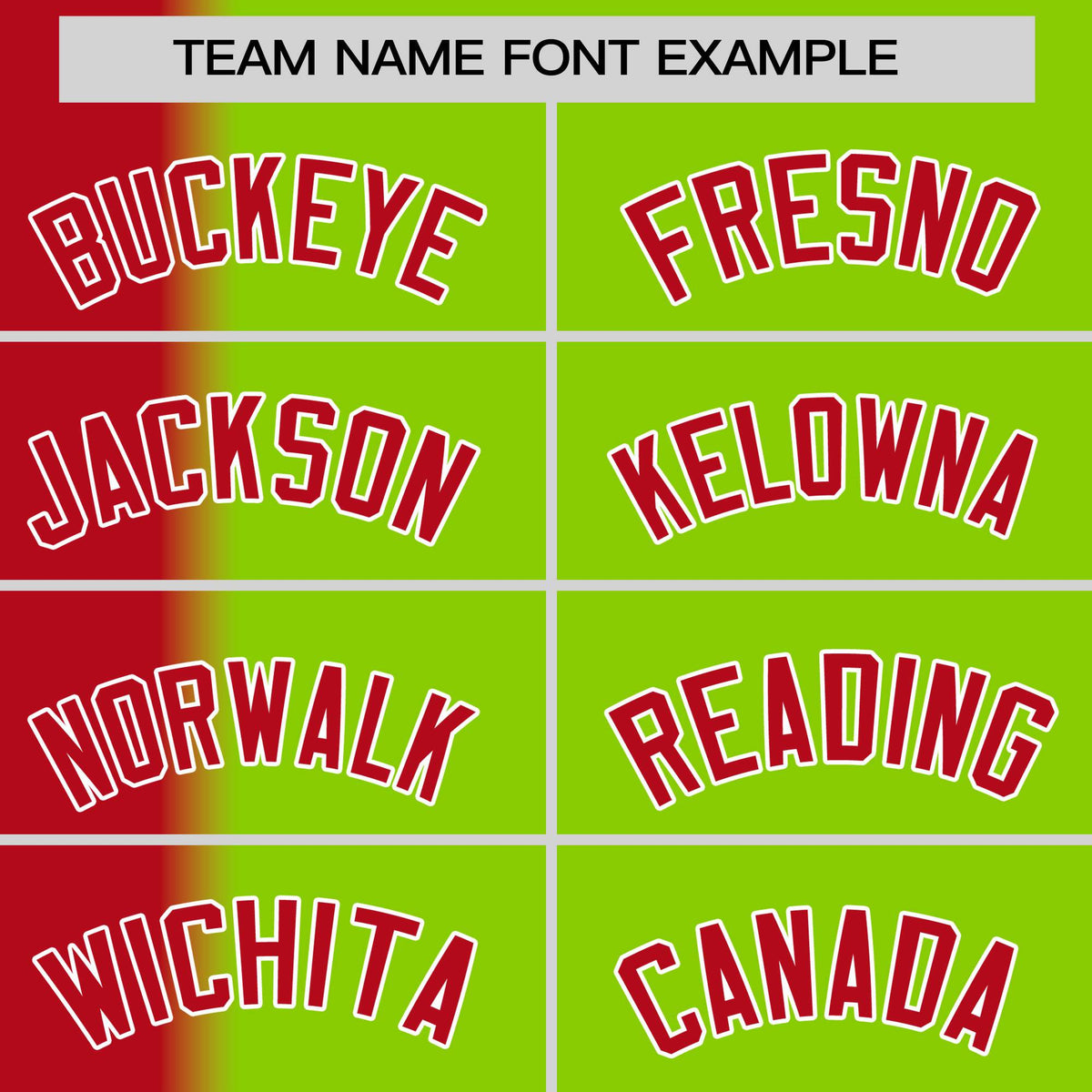 Custom Neon Green Red Pinstripe Personalized Gradient Authentic Baseball Jersey