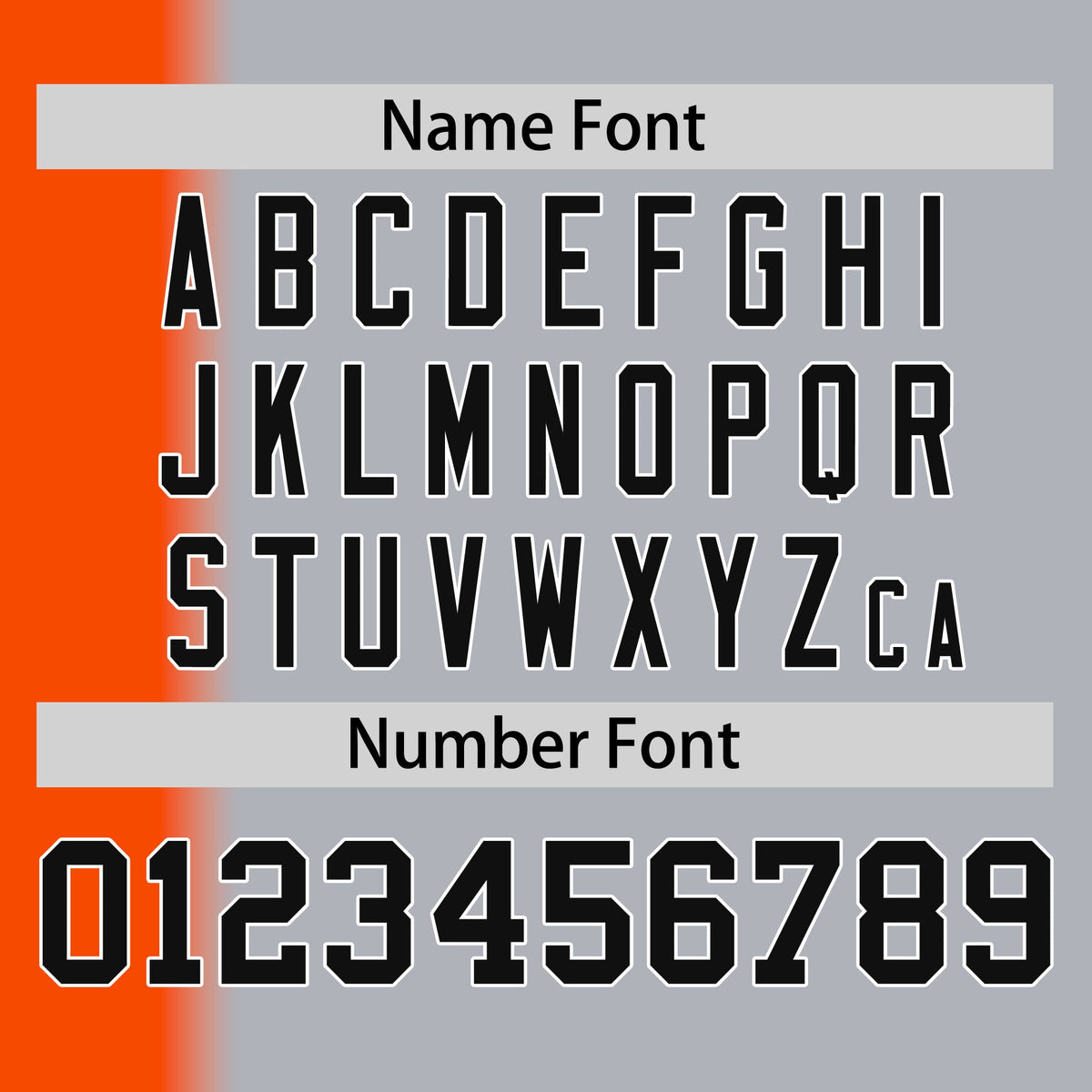 Custom Gray Orange Pinstripe Personalized Gradient Authentic Baseball Jersey