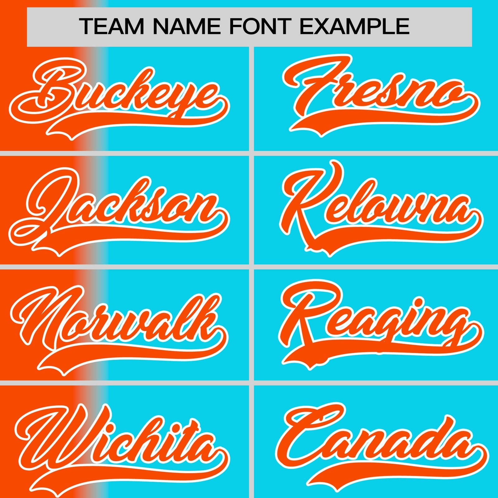 Custom Sky Blue Orange Pinstripe Personalized Gradient Authentic Baseball Jersey