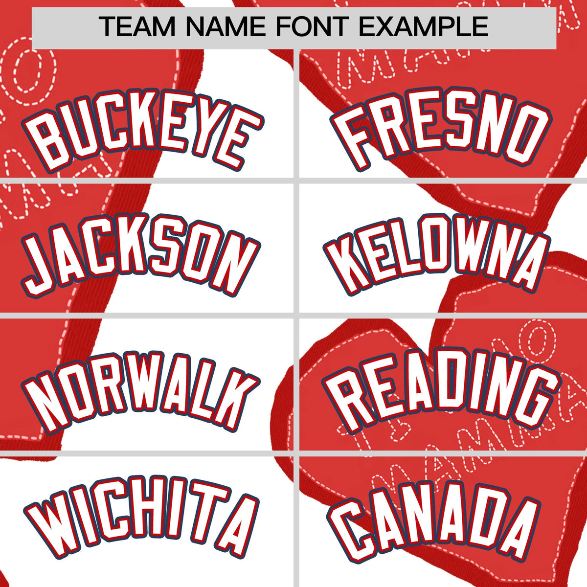 Custom White Red Mother's Day Style Graffiti Pattern Moisture-Wicking Baseball Jersey| KXKSHOP