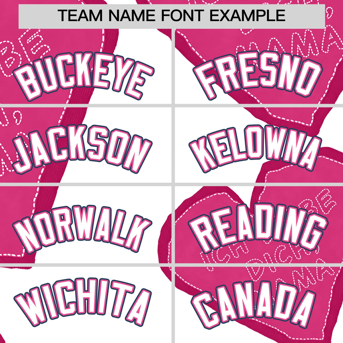 Custom White Pink Mother's Day Style Graffiti Pattern Stretch Fabric Baseball Jersey| KXKSHOP