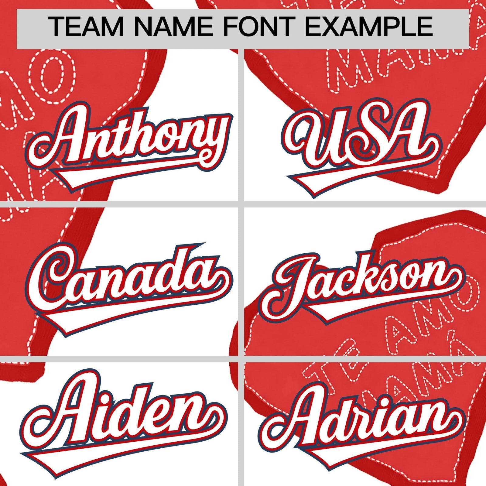 Custom White Red Mother's Day Style Graffiti Pattern Quick Dry Baseball Jersey| KXKSHOP
