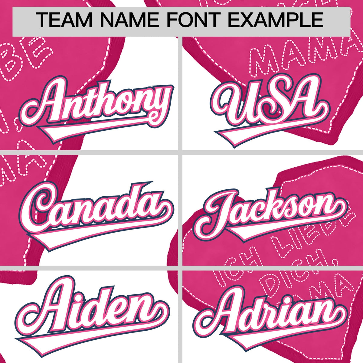 Custom White Pink Mother's Day Style Graffiti Pattern Stretch Fabric Baseball Jersey| KXKSHOP