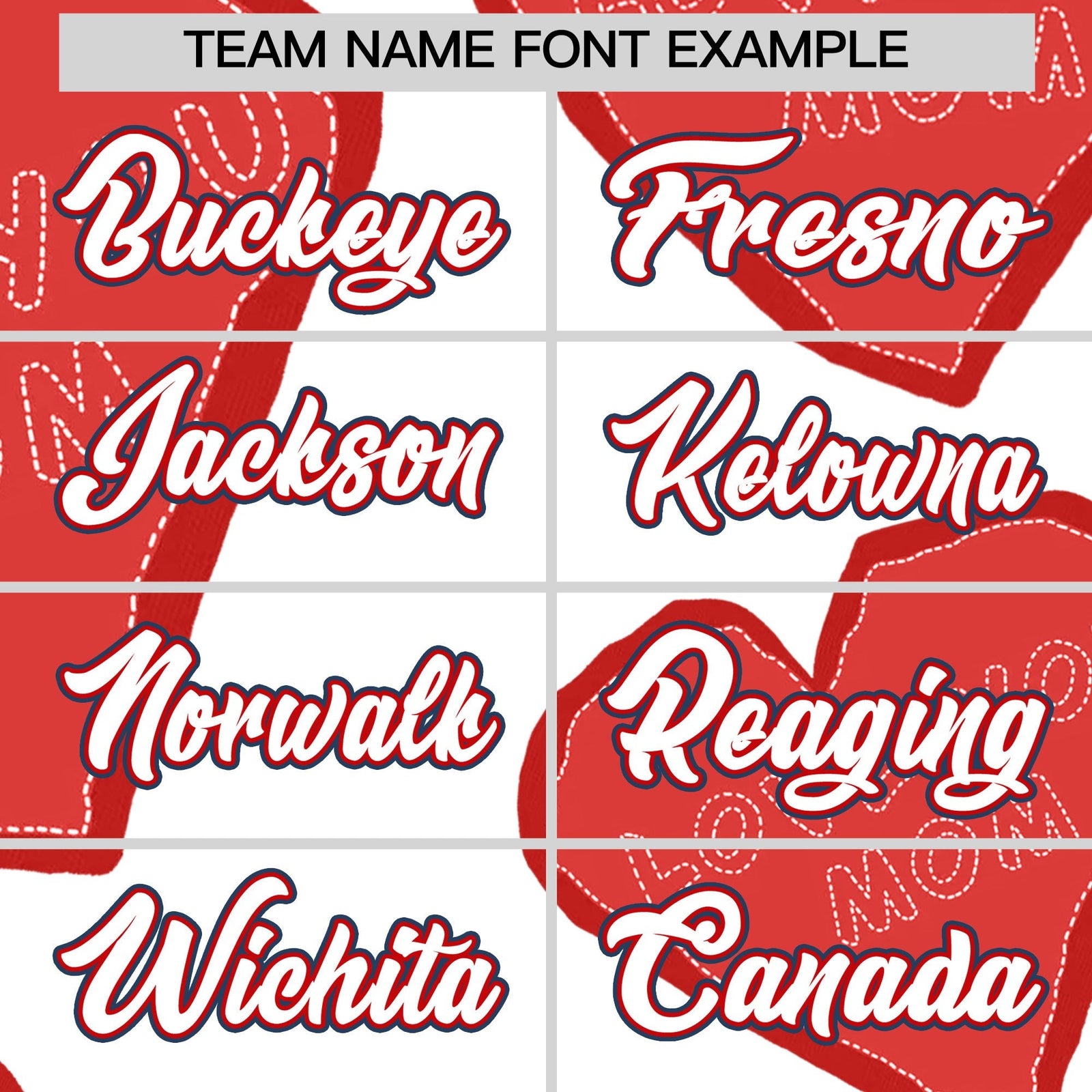 Custom White Red Mother's Day Style Graffiti Pattern Stretch Fabric Baseball Jersey| KXKSHOP