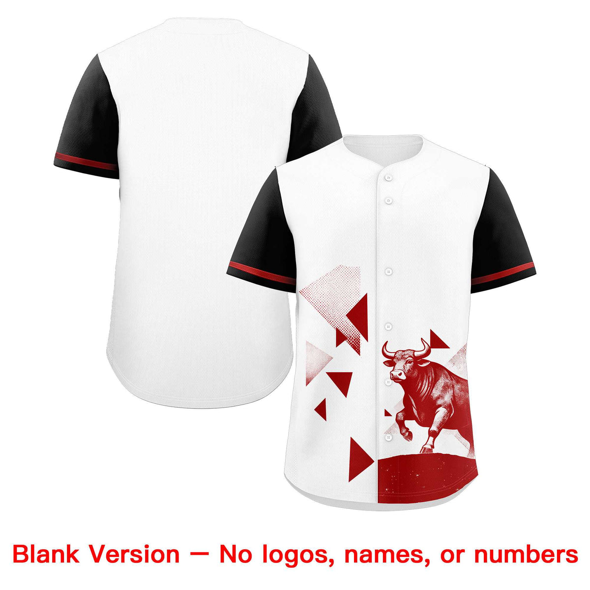 Custom Black White Raptor Series Raglan Sleeves Wrinkle-Resistant Baseball Jersey |KXKSHOP