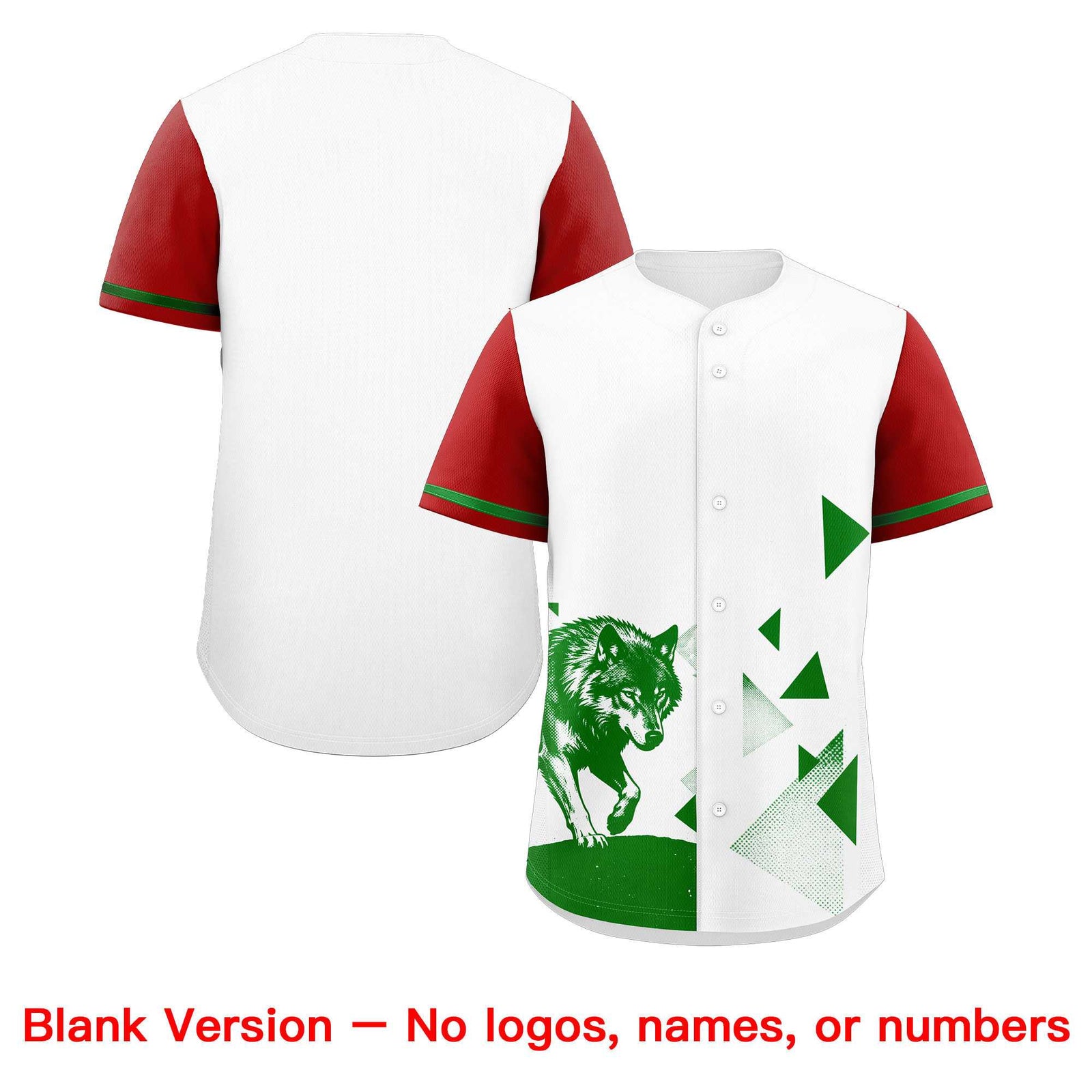 Custom Red White Raptor Series Raglan Sleeves Drapable Baseball Jersey