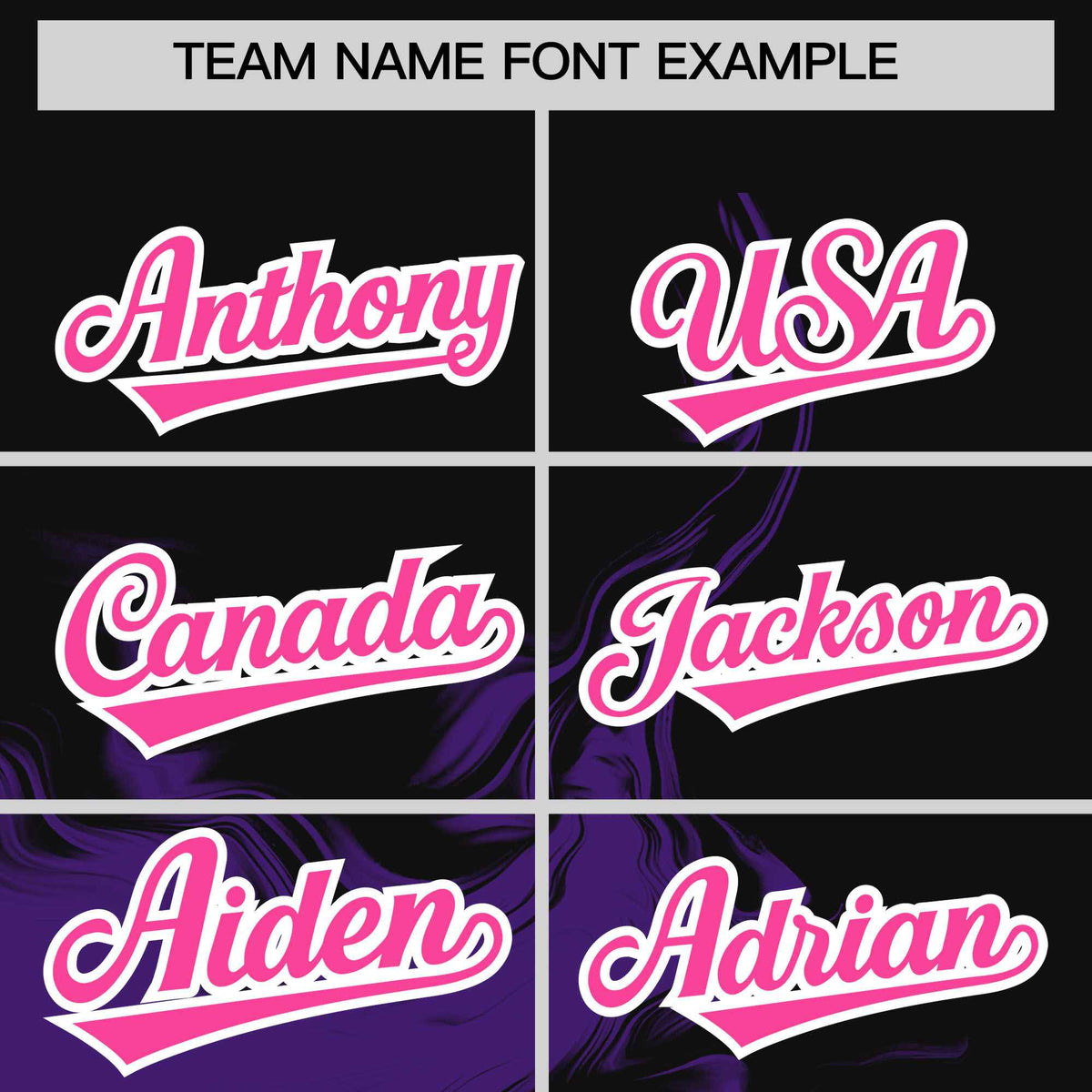 Custom Black Purple Personalized Ink Pattern Authentic Baseball Jersey