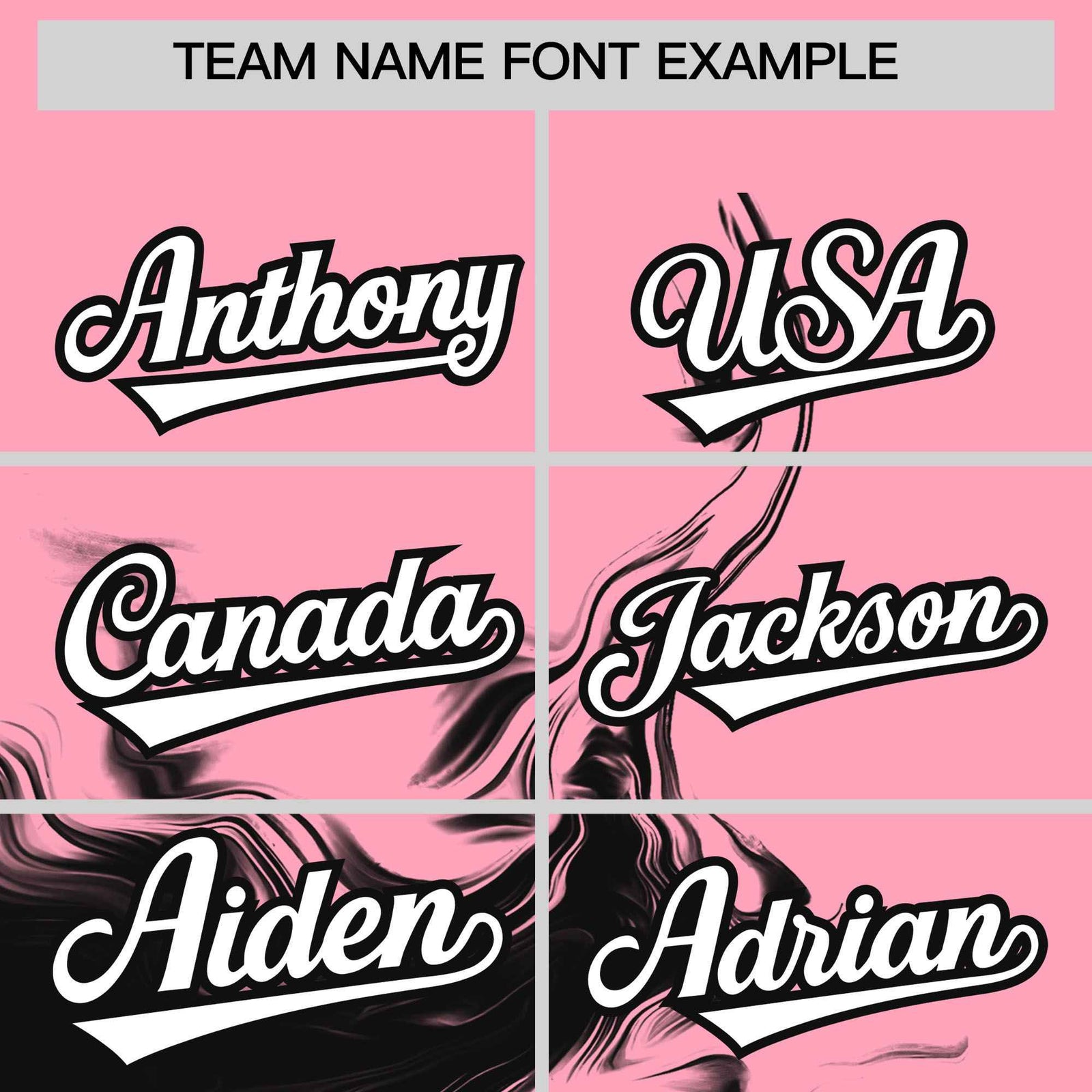 Custom Light Pink Black Personalized Ink Pattern Authentic Baseball Jersey