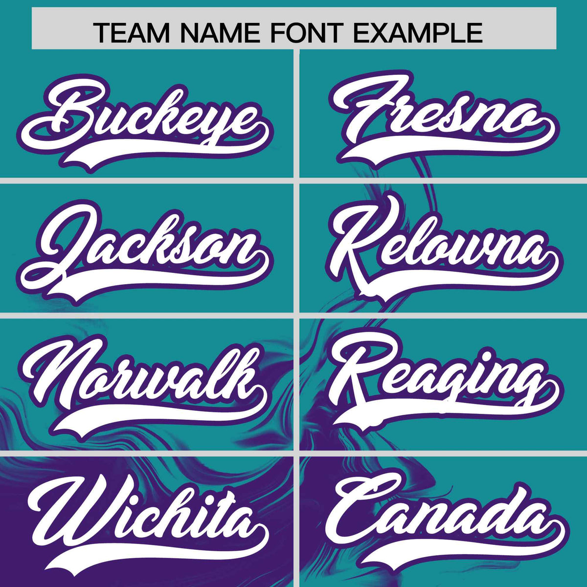 Custom Aqua Purple Personalized Ink Pattern Authentic Baseball Jersey