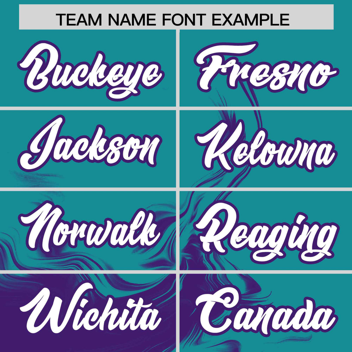 Custom Aqua Purple Personalized Ink Pattern Authentic Baseball Jersey
