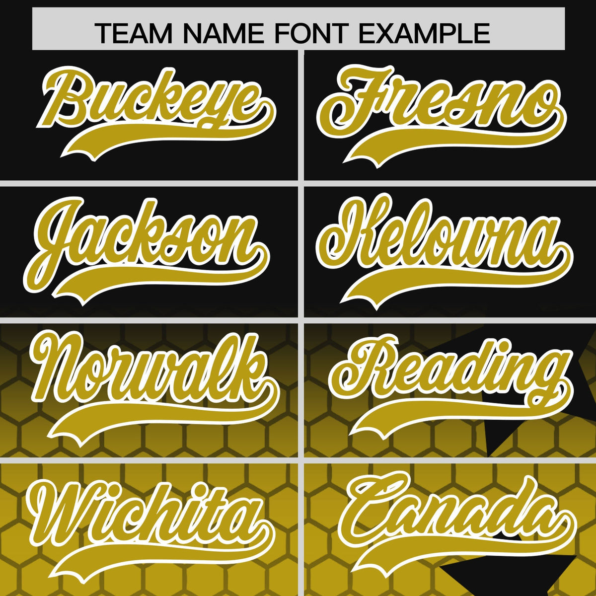 Custom Black Old Gold White Rising Stars Series Gradient Fashion Baseball Jersey| KXKSHOP