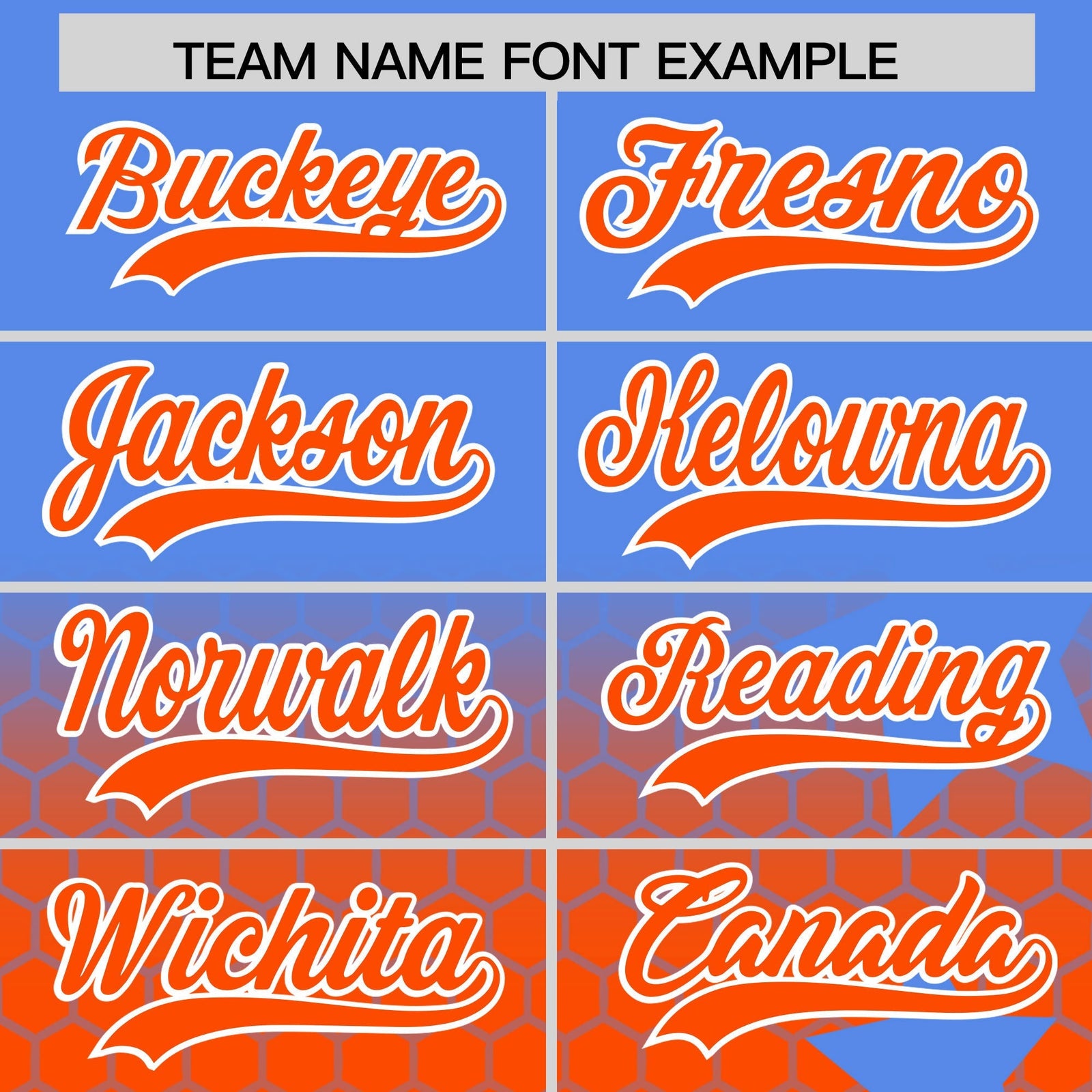 Custom Powder Blue Orange White Rising Stars Series Gradient Fashion Baseball Jersey| KXKSHOP