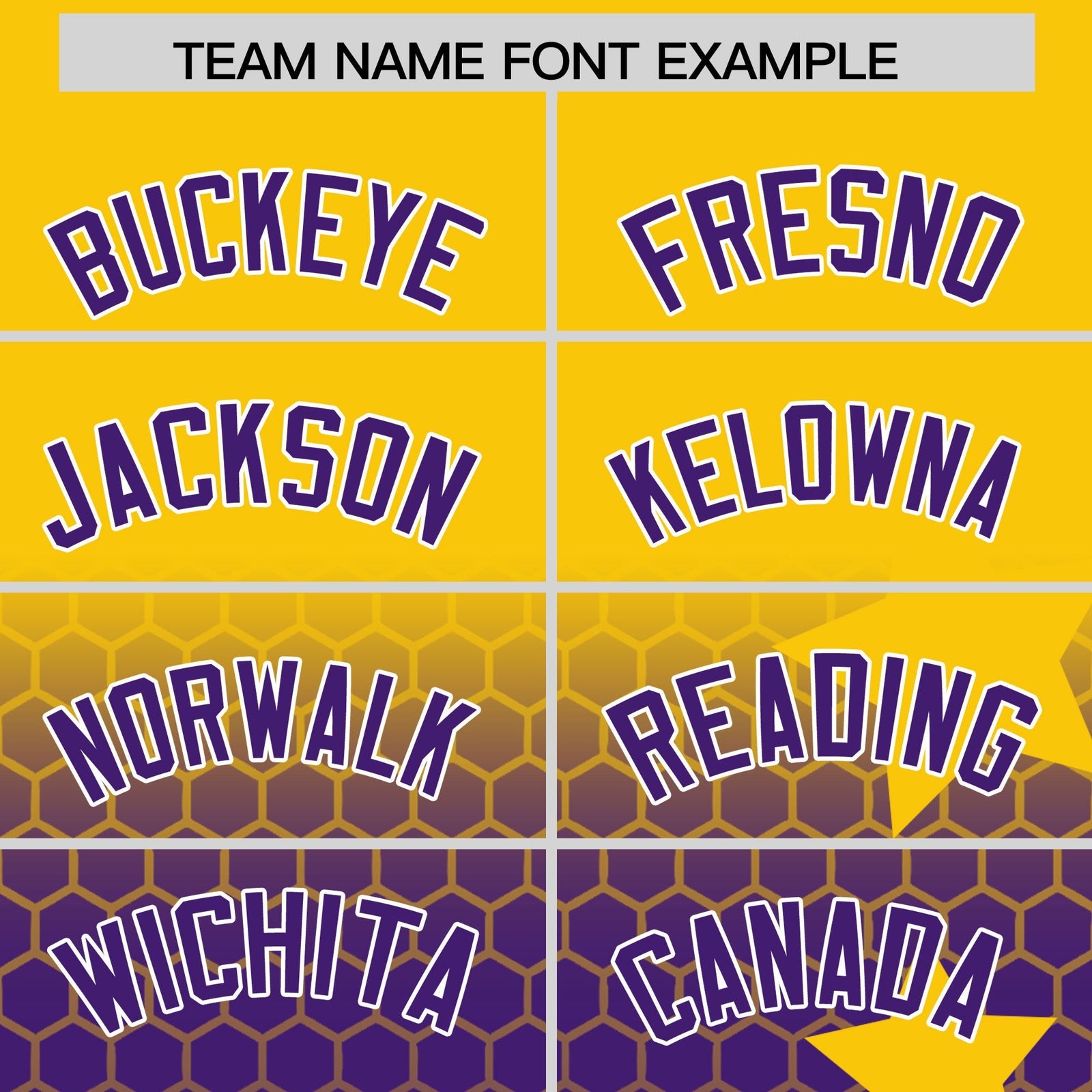 Custom Gold Purple White Rising Stars Series Gradient Fashion Baseball Jersey| KXKSHOP