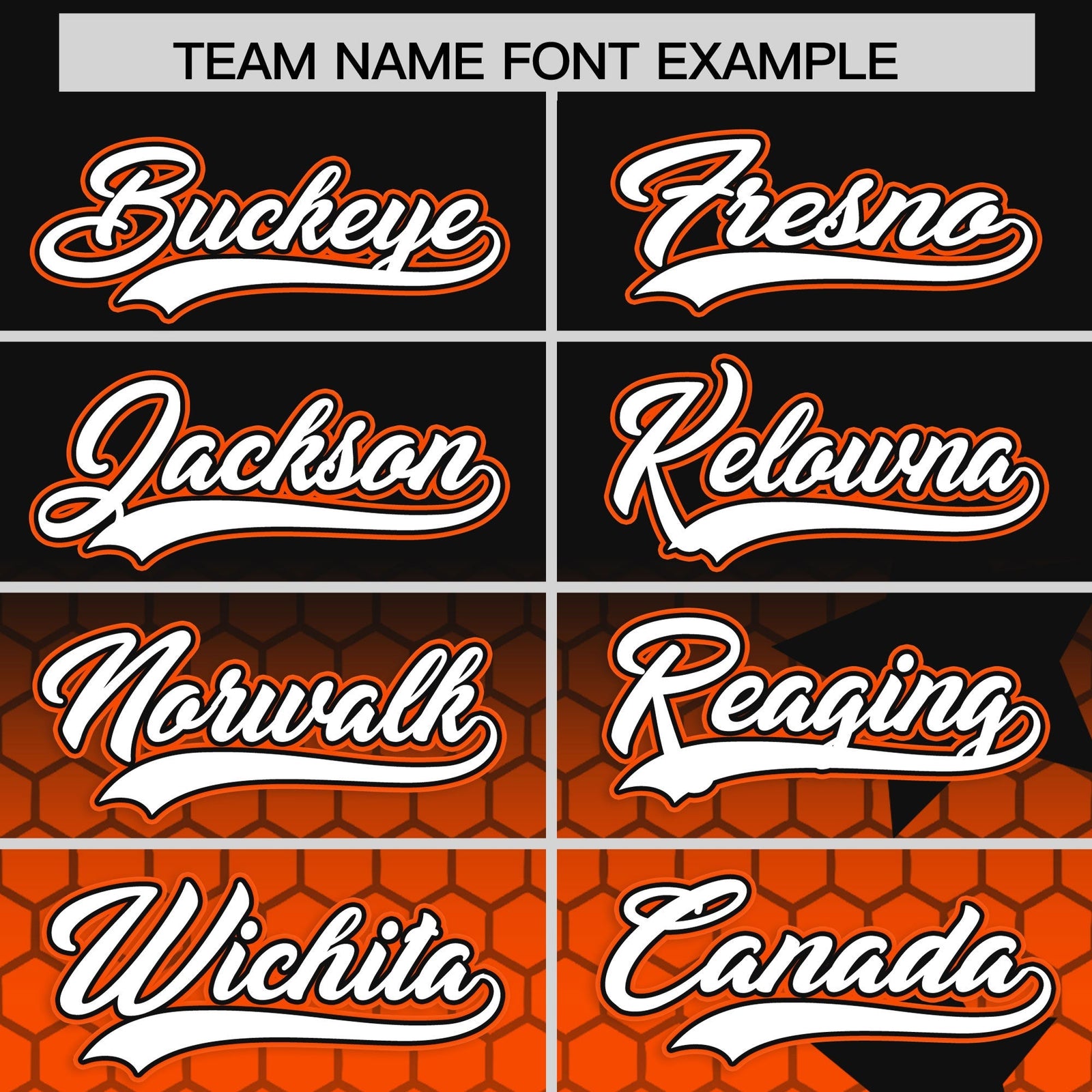 Custom Black Orange White Rising Stars Series Gradient Fashion Baseball Jersey| KXKSHOP