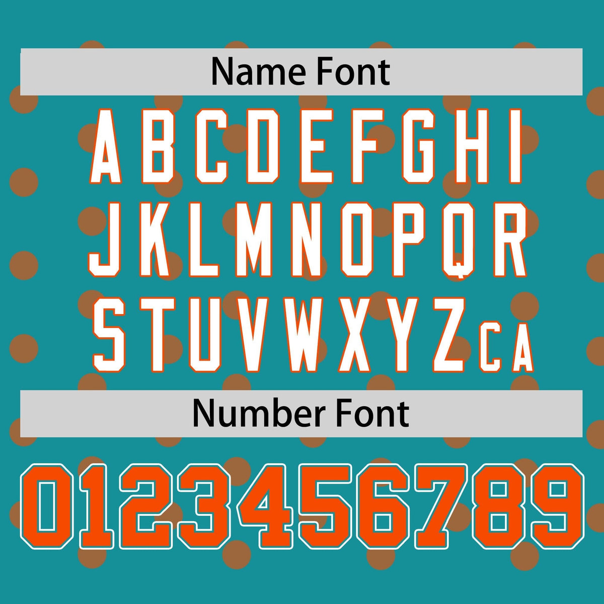 Custom Aqua Orange Personalized Polka Dot Graffiti Pattern Authentic Baseball Jersey