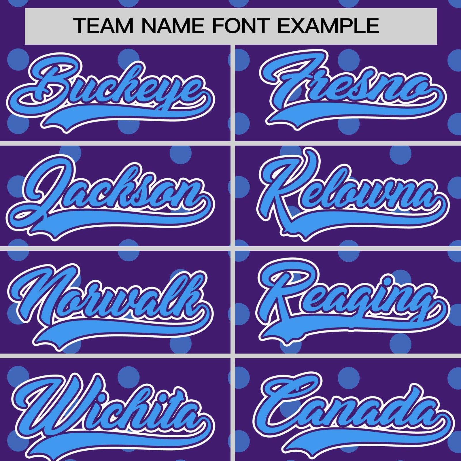 Custom Purple Powder Blue Personalized Polka Dot Graffiti Pattern Authentic Baseball Jersey