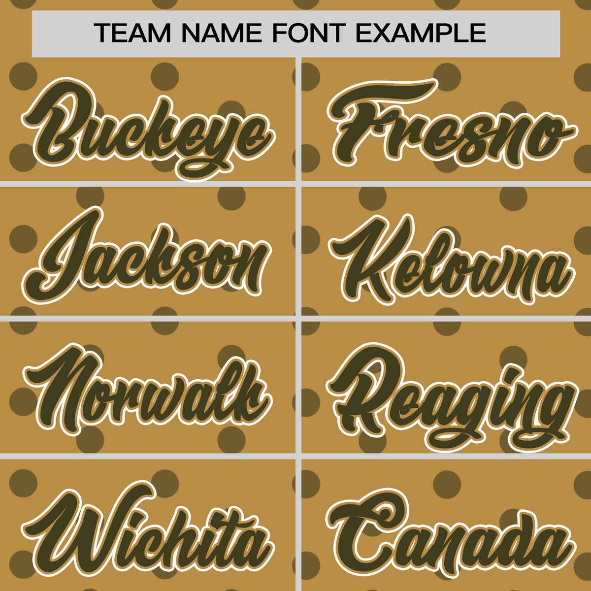 Custom Old Gold Olive Personalized Polka Dot Graffiti Pattern Authentic Baseball Jersey