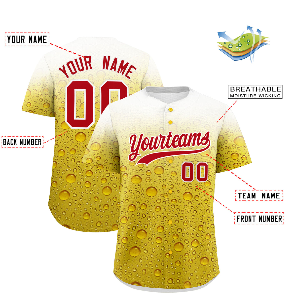 Custom Gold Personalized Team Shirts for Parties &amp; Training | KXKSHOP