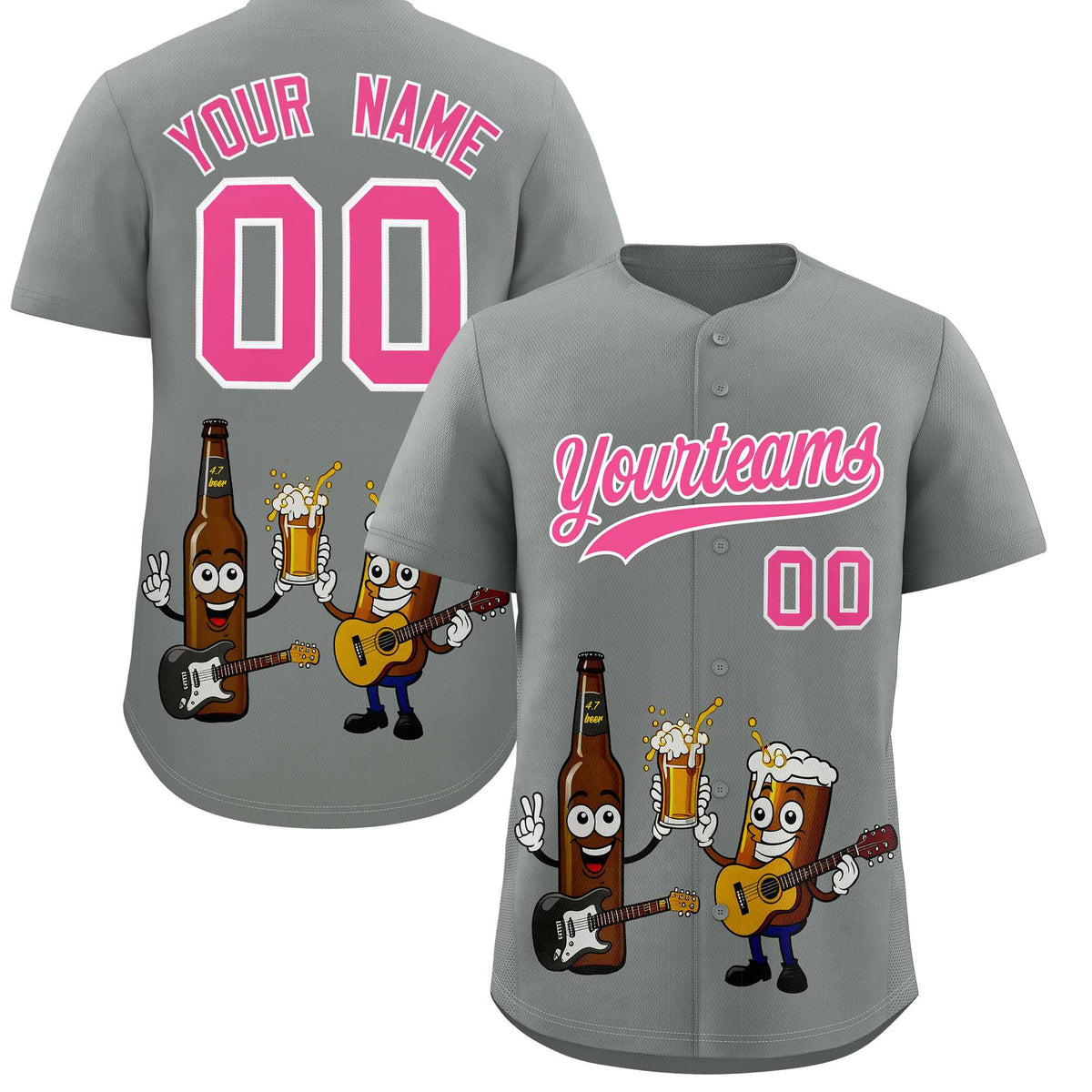 Custom Gray Personalized Team Shirts for Parties &amp; Training | KXKSHOP
