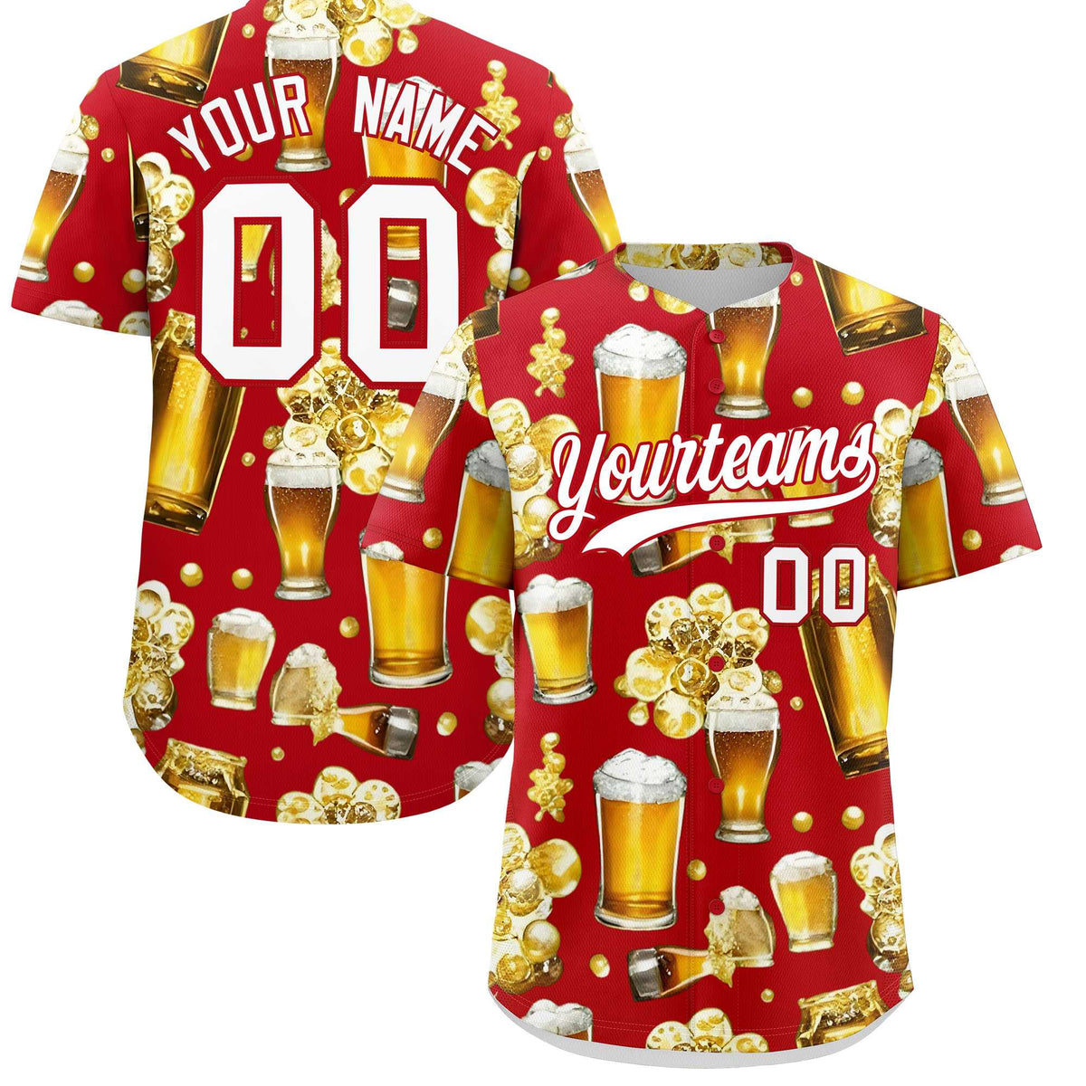 Custom Red Personalized Team Shirts for Parties &amp; Training | KXKSHOP