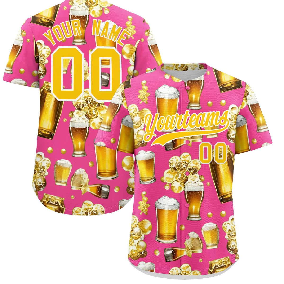 Custom Pink Personalized Team Shirts for Parties & Training | KXKSHOP