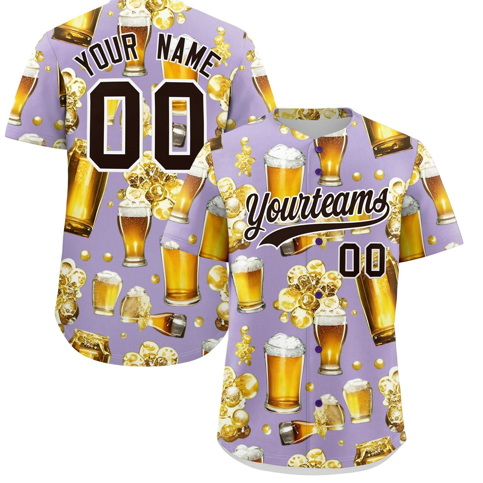 Custom Light Purple Personalized Team Shirts for Parties & Training | KXKSHOP