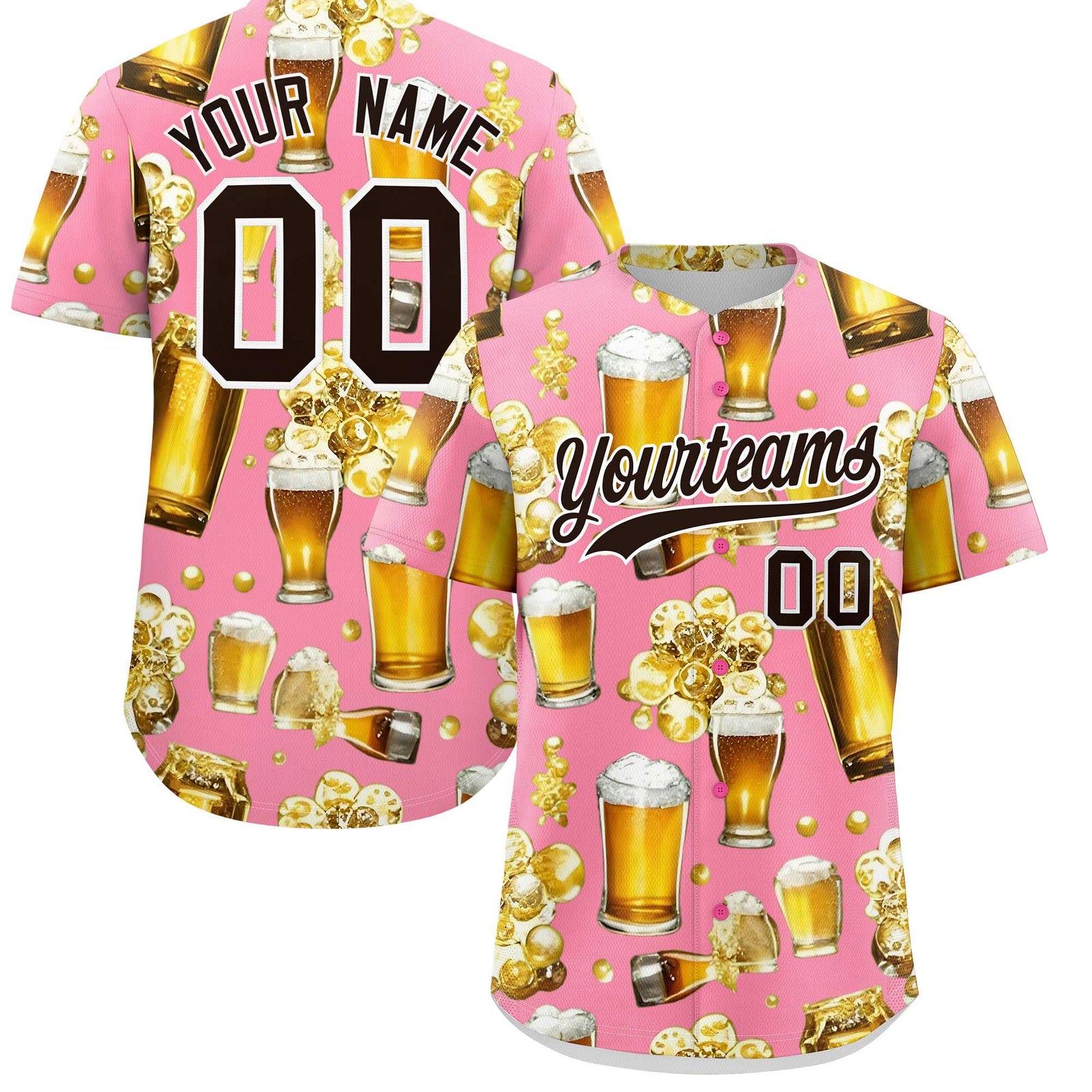 Custom Light Pink Personalized Team Shirts for Parties & Training | KXKSHOP
