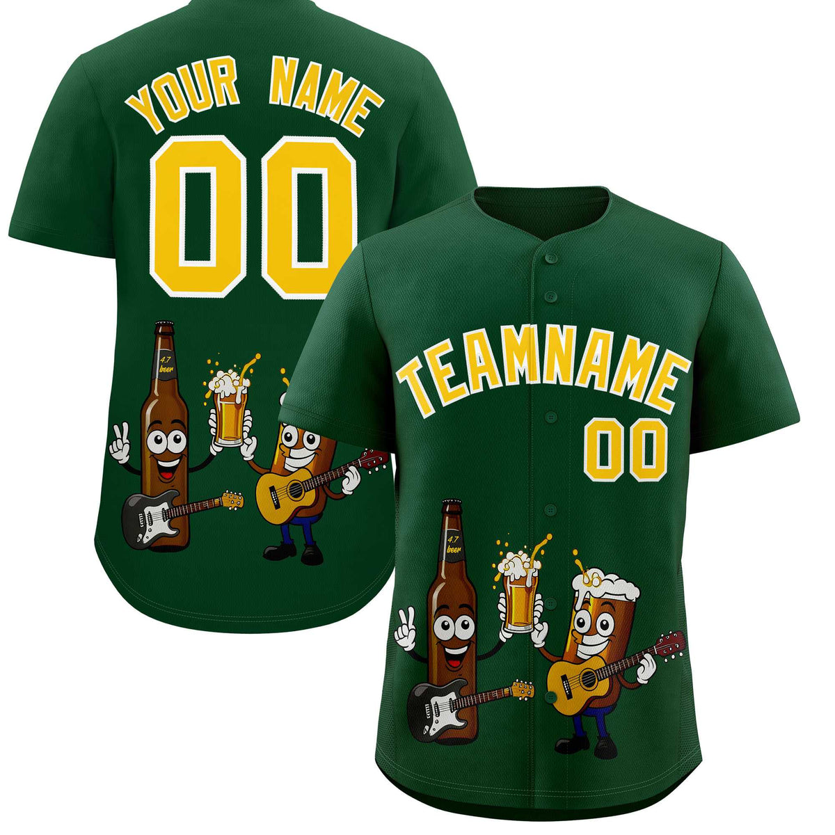 Custom Green Personalized Team Shirts for Parties &amp; Training | KXKSHOP