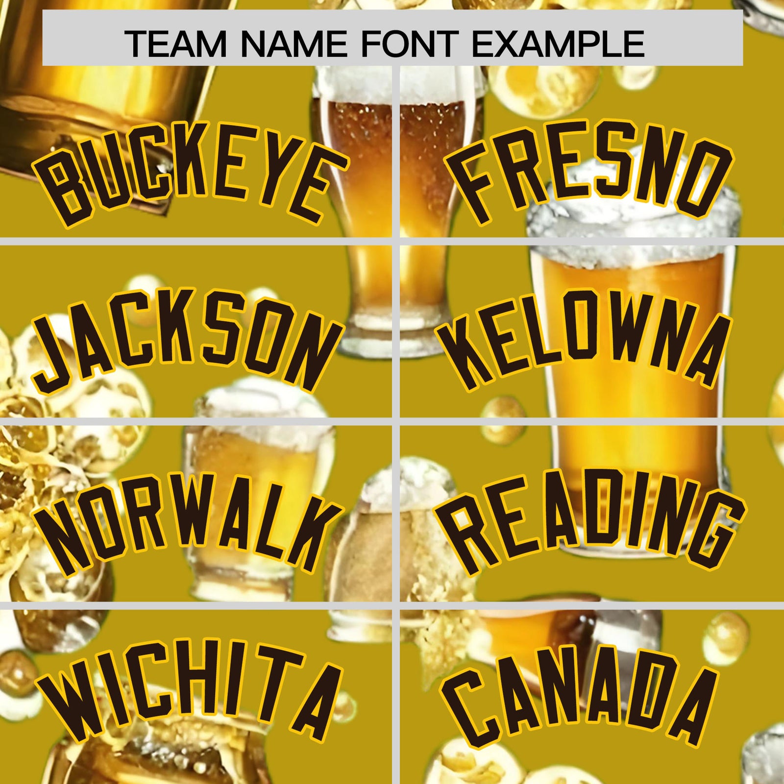 Custom Old Gold Personalized Team Shirts for Parties & Training | KXKSHOP