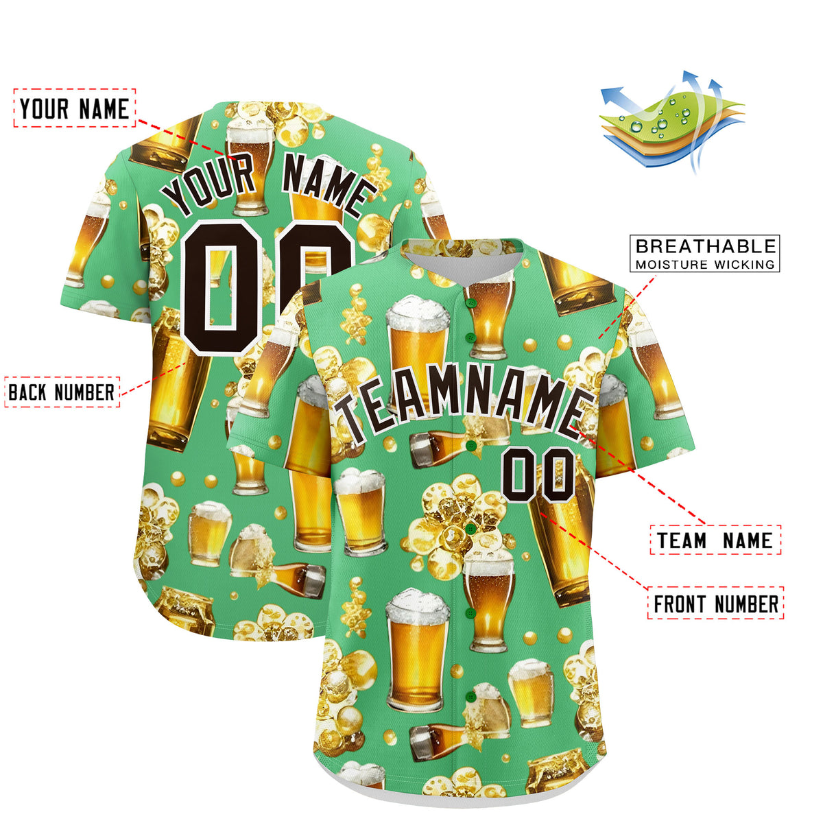 Custom Neon Green Personalized Team Shirts for Parties &amp; Training | KXKSHOP