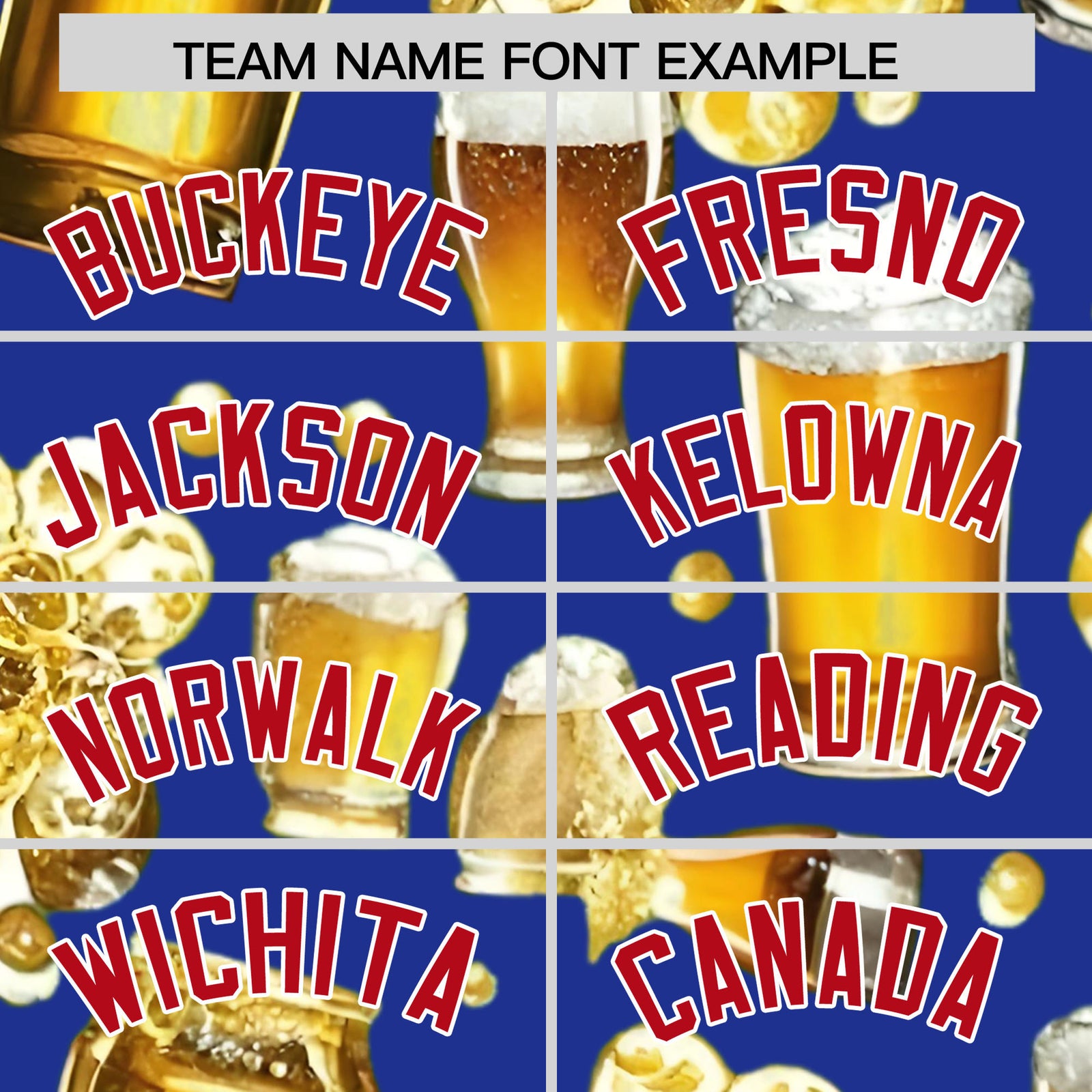 Custom Royal Blue Personalized Team Shirts for Parties & Training | KXKSHOP