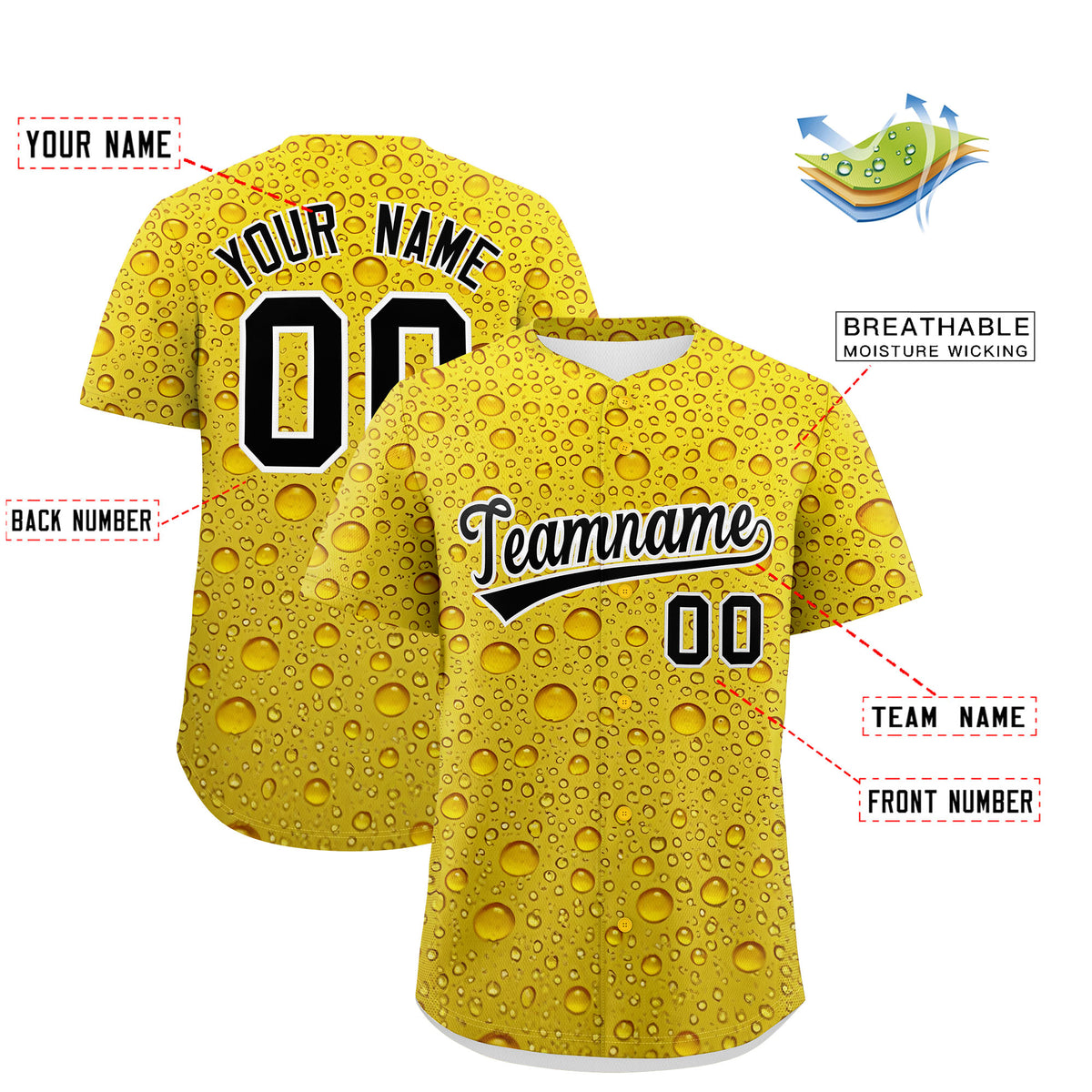 Custom Gold Personalized Team Shirts for Parties &amp; Training | KXKSHOP