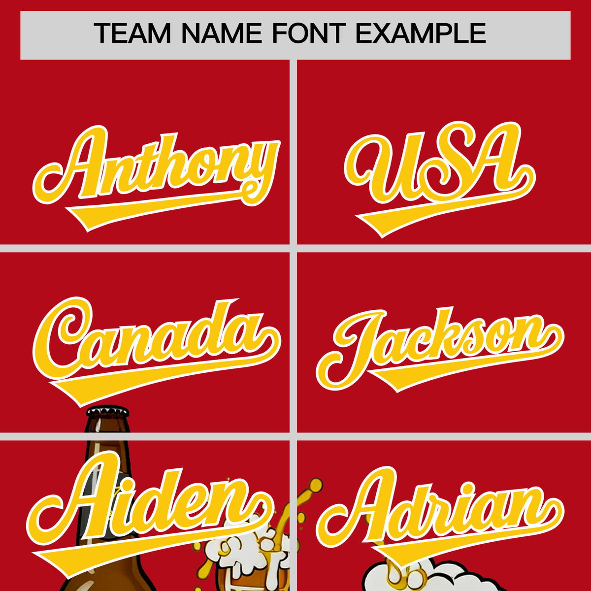 Custom Red Personalized Team Shirts for Parties &amp; Training | KXKSHOP
