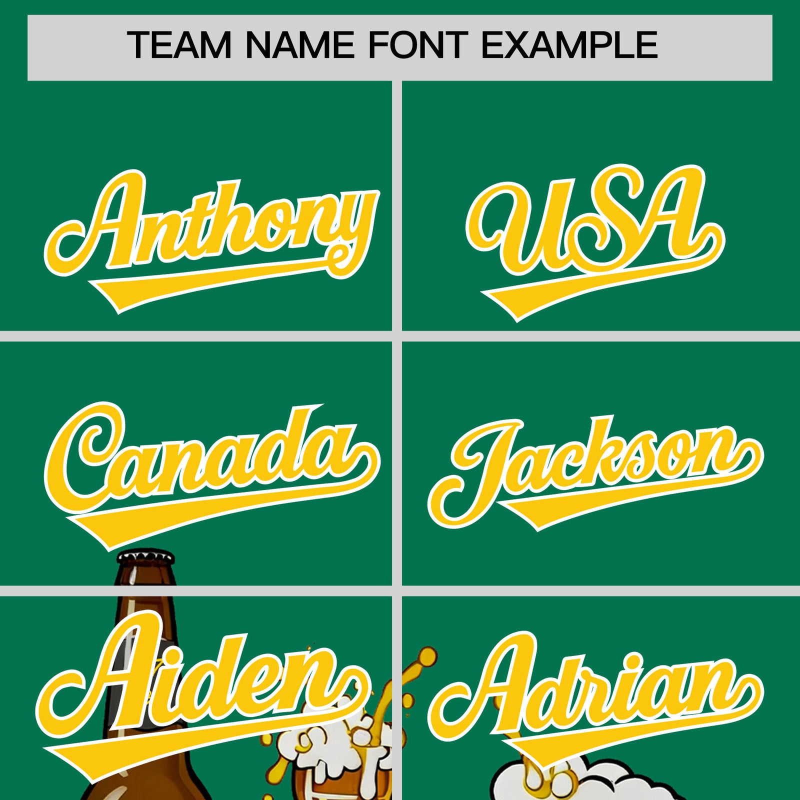 Custom Kelly Green Personalized Team Shirts for Parties & Training | KXKSHOP
