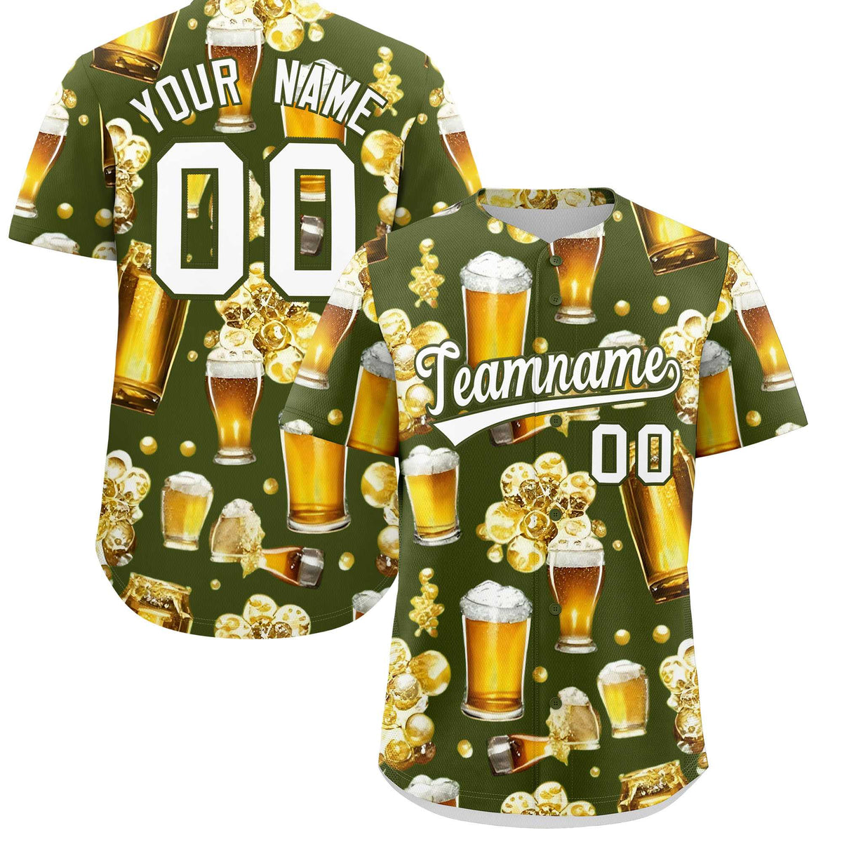 Custom Olive Personalized Team Shirts for Parties &amp; Training | KXKSHOP