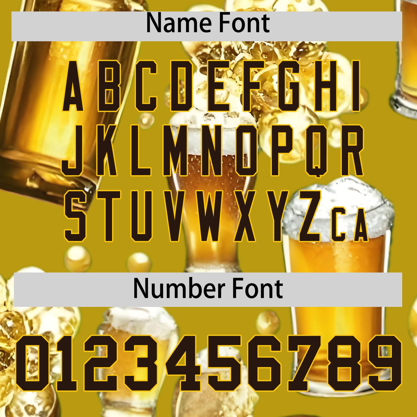 Custom Old Gold Personalized Team Shirts for Parties & Training | KXKSHOP
