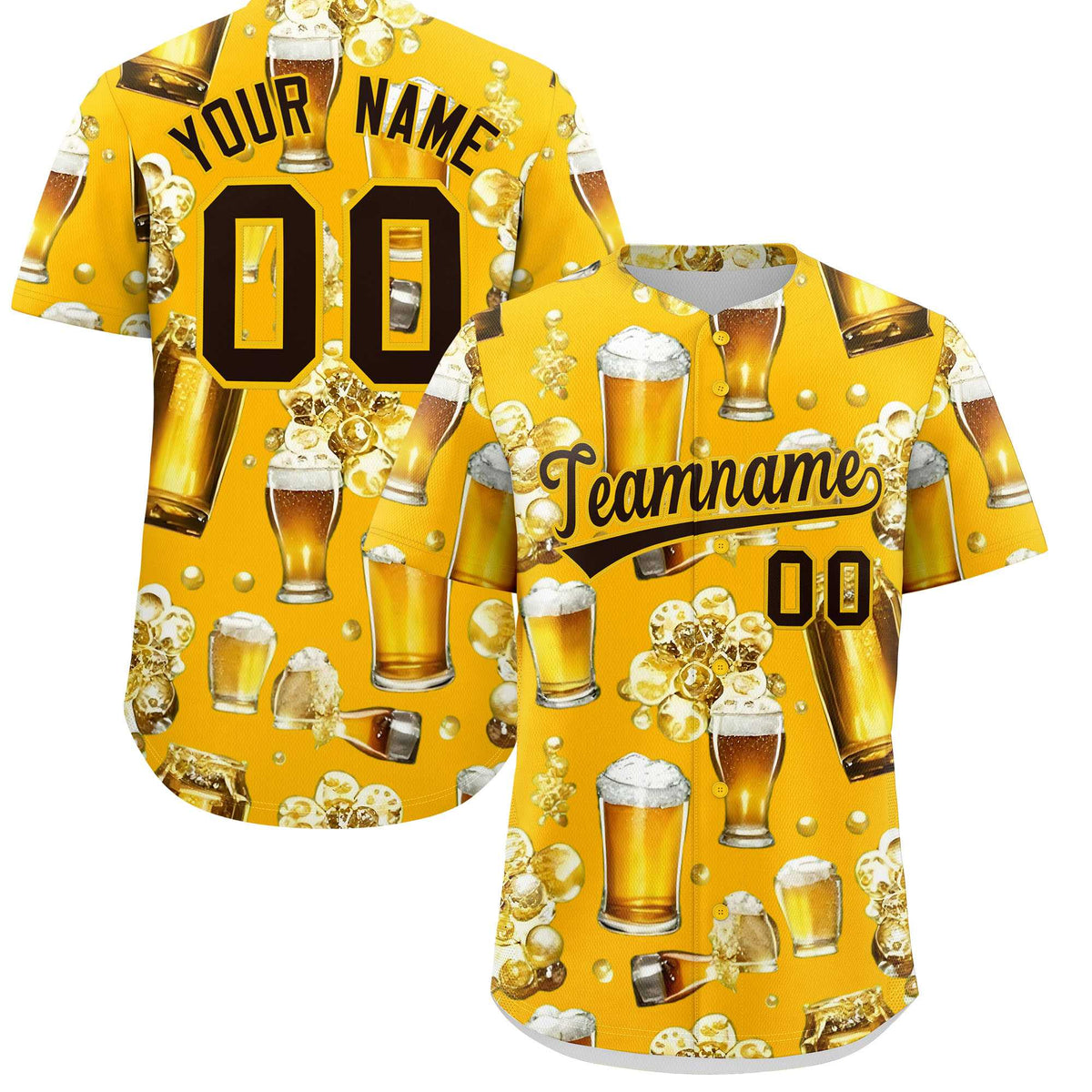 Custom Yellow Personalized Team Shirts for Parties &amp; Training | KXKSHOP