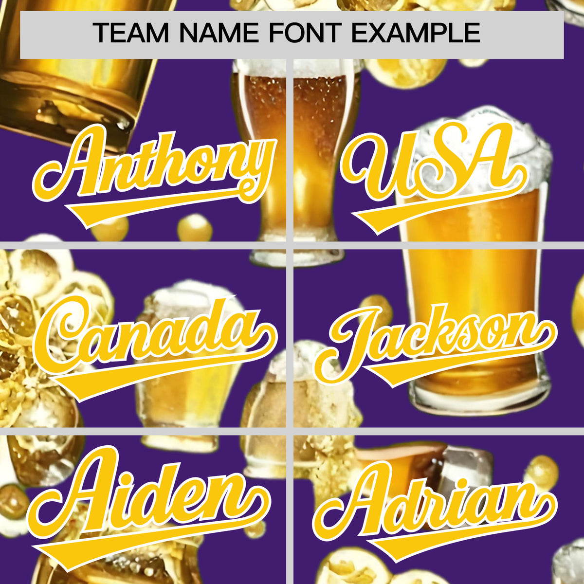 Custom Purple Personalized Team Shirts for Parties &amp; Training | KXKSHOP