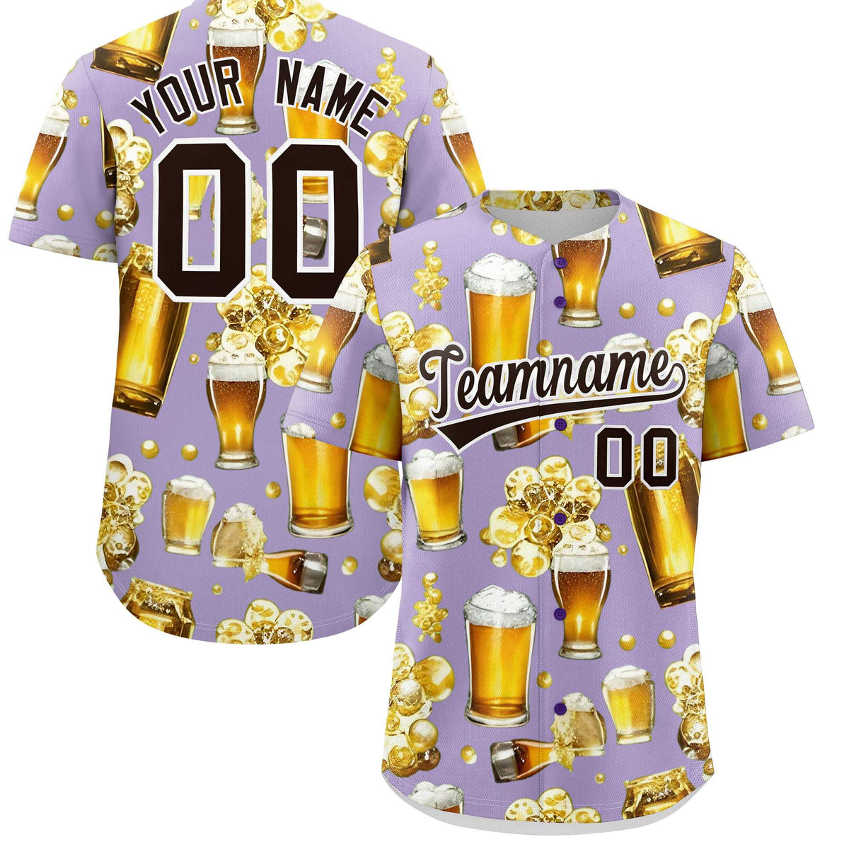 Custom Light Purple Personalized Team Shirts for Parties & Training | KXKSHOP