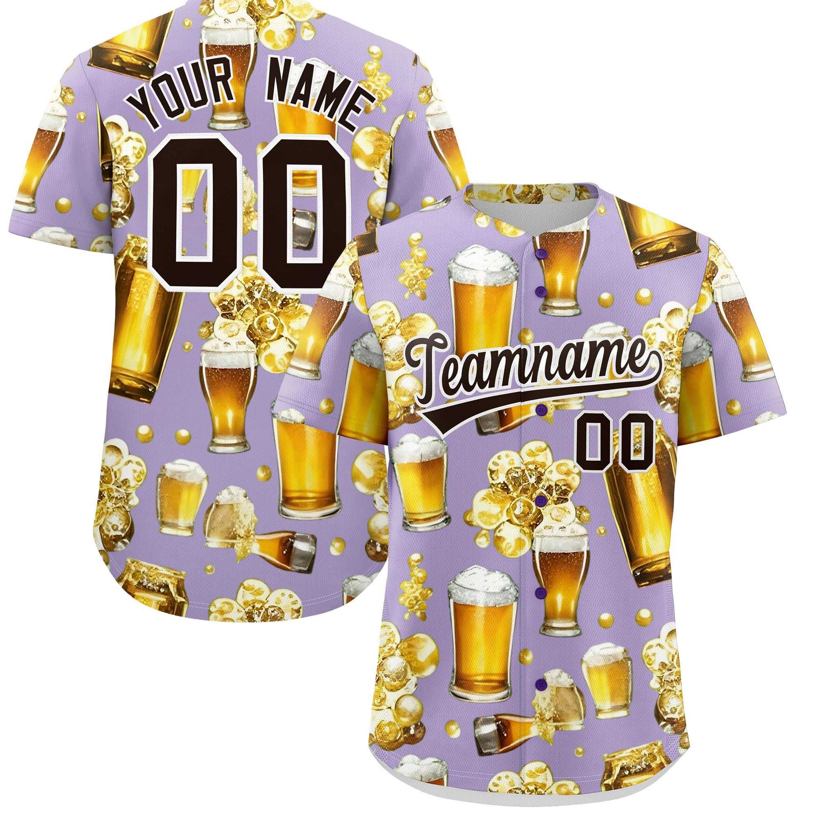 Custom Light Purple Personalized Team Shirts for Parties & Training | KXKSHOP
