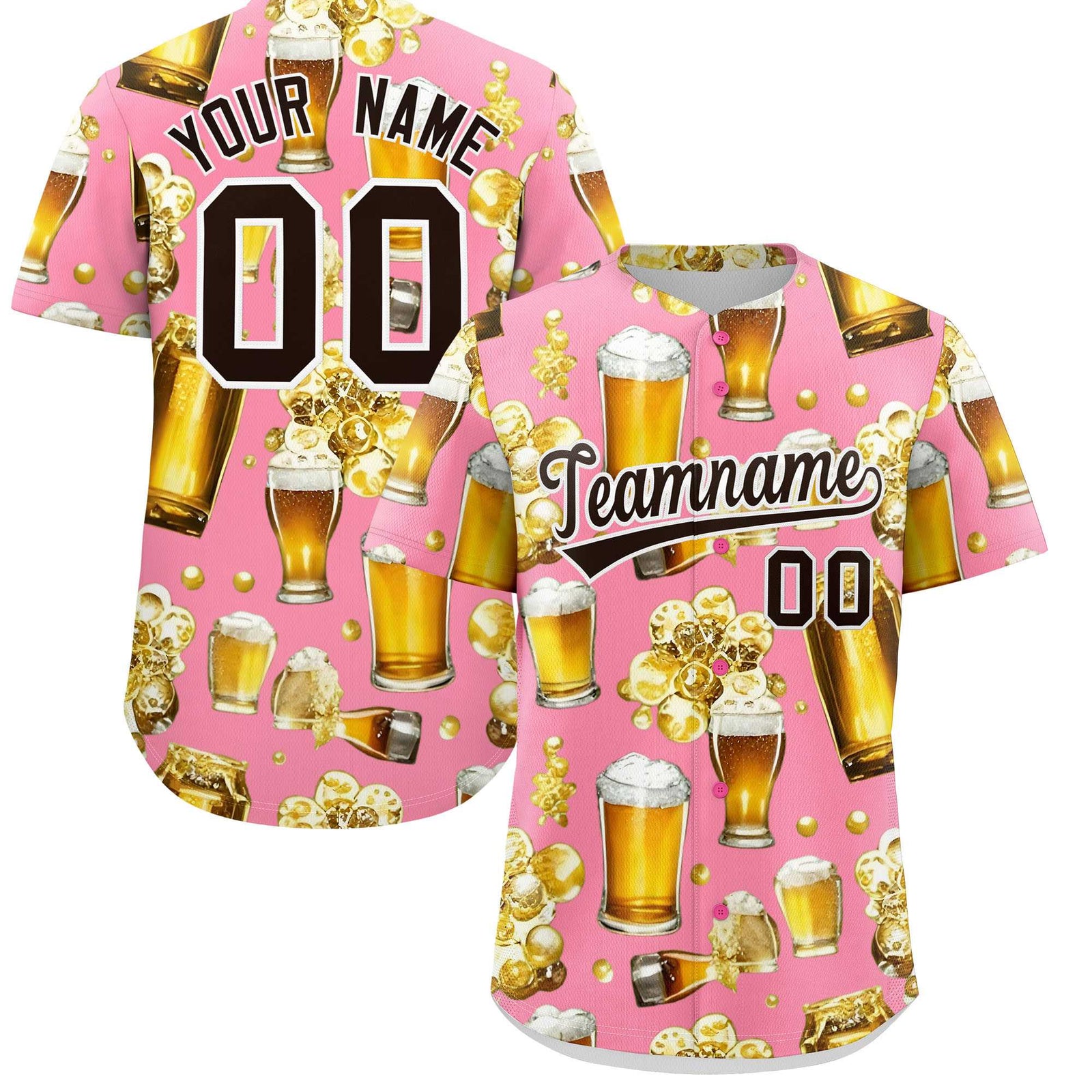Custom Light Pink Personalized Team Shirts for Parties & Training | KXKSHOP