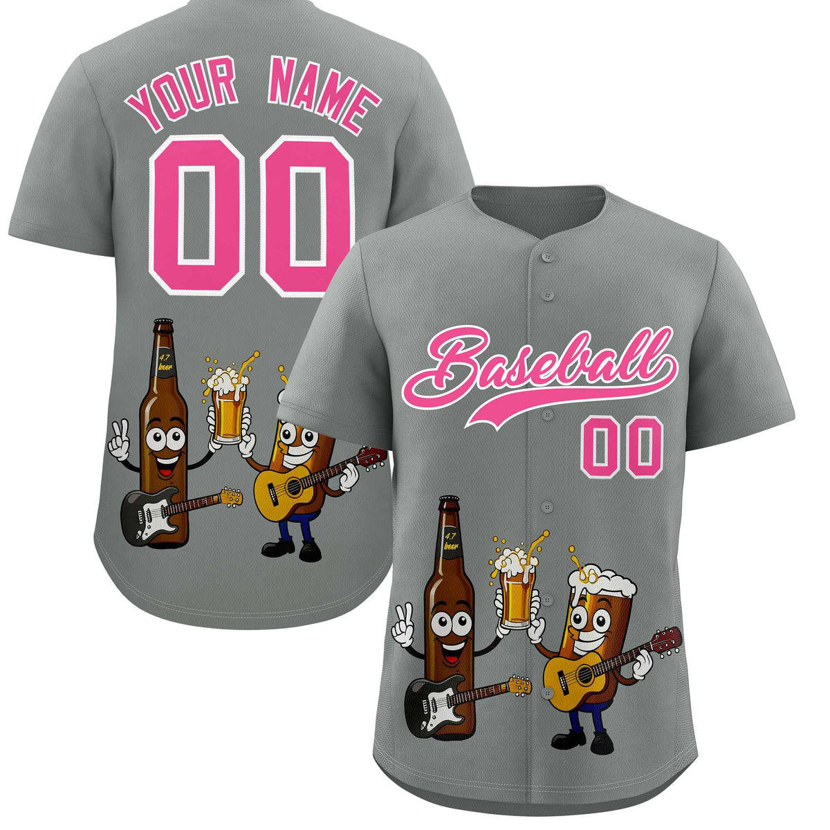 Custom Gray Personalized Team Shirts for Parties &amp; Training | KXKSHOP