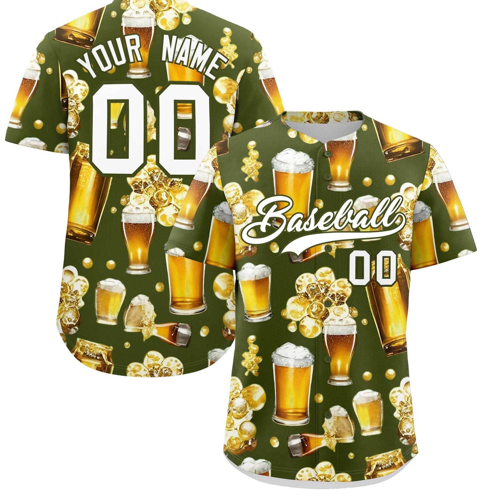 Custom Olive Personalized Team Shirts for Parties & Training | KXKSHOP