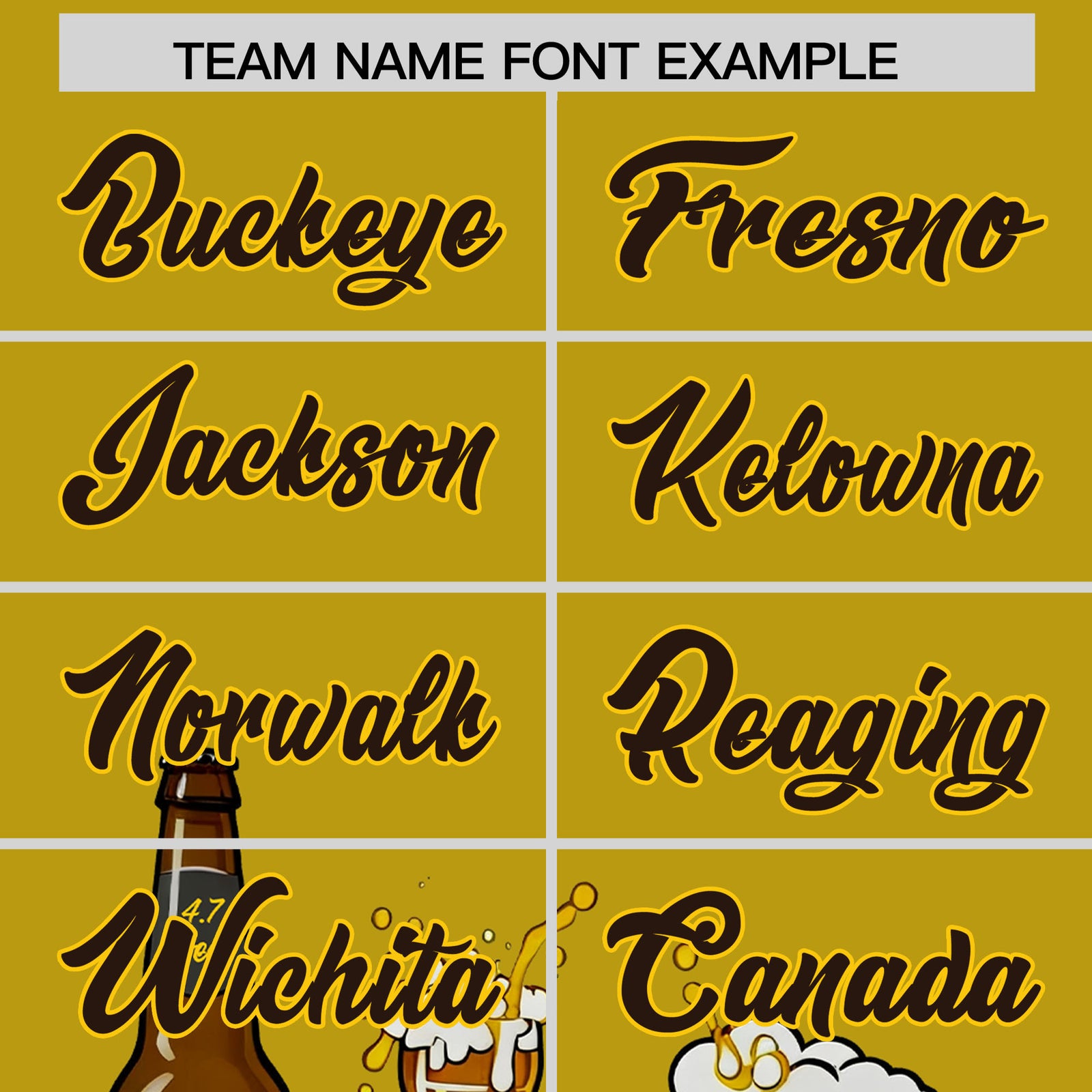 Custom Old Gold Personalized Team Shirts for Parties & Training | KXKSHOP
